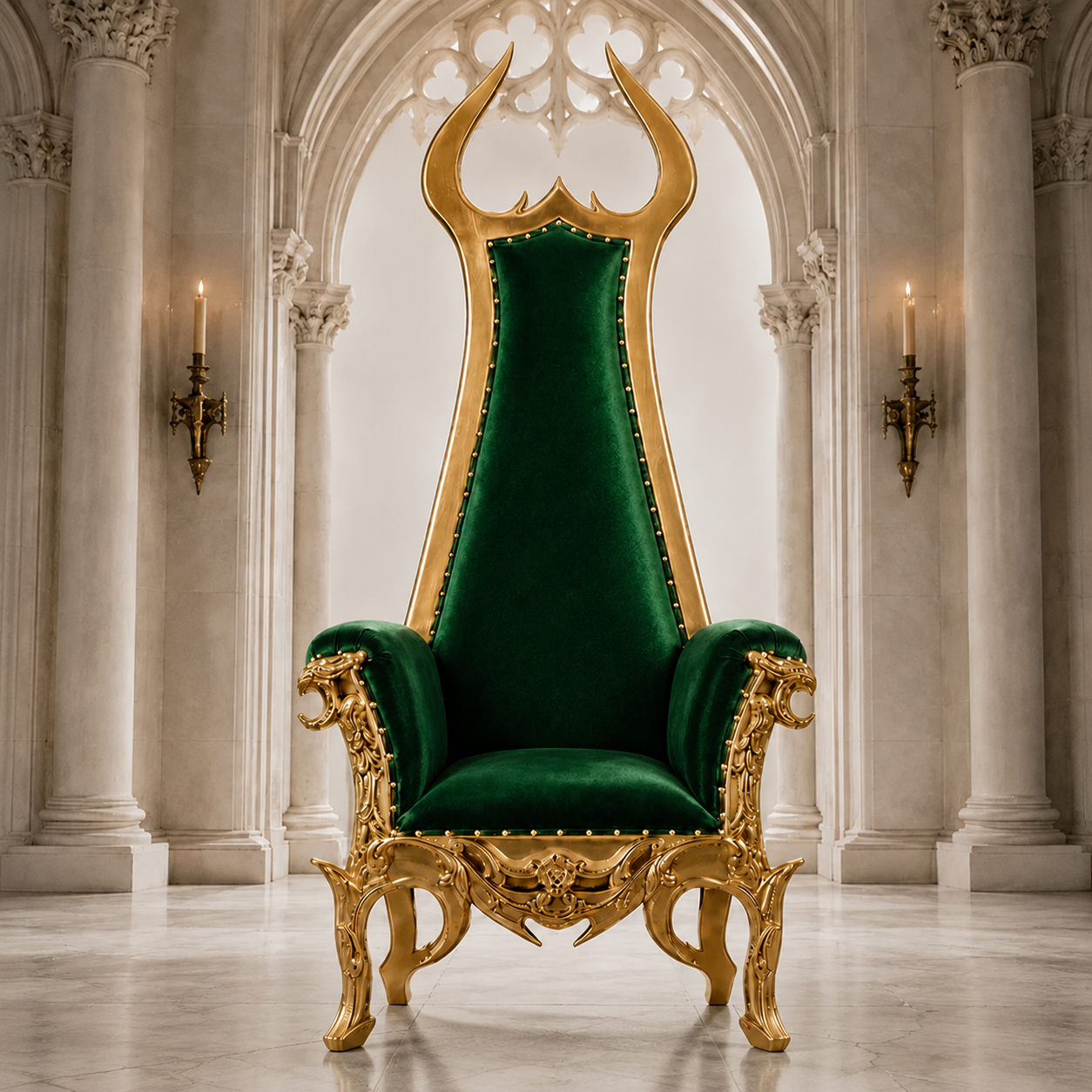Devil Horn Gothic Throne