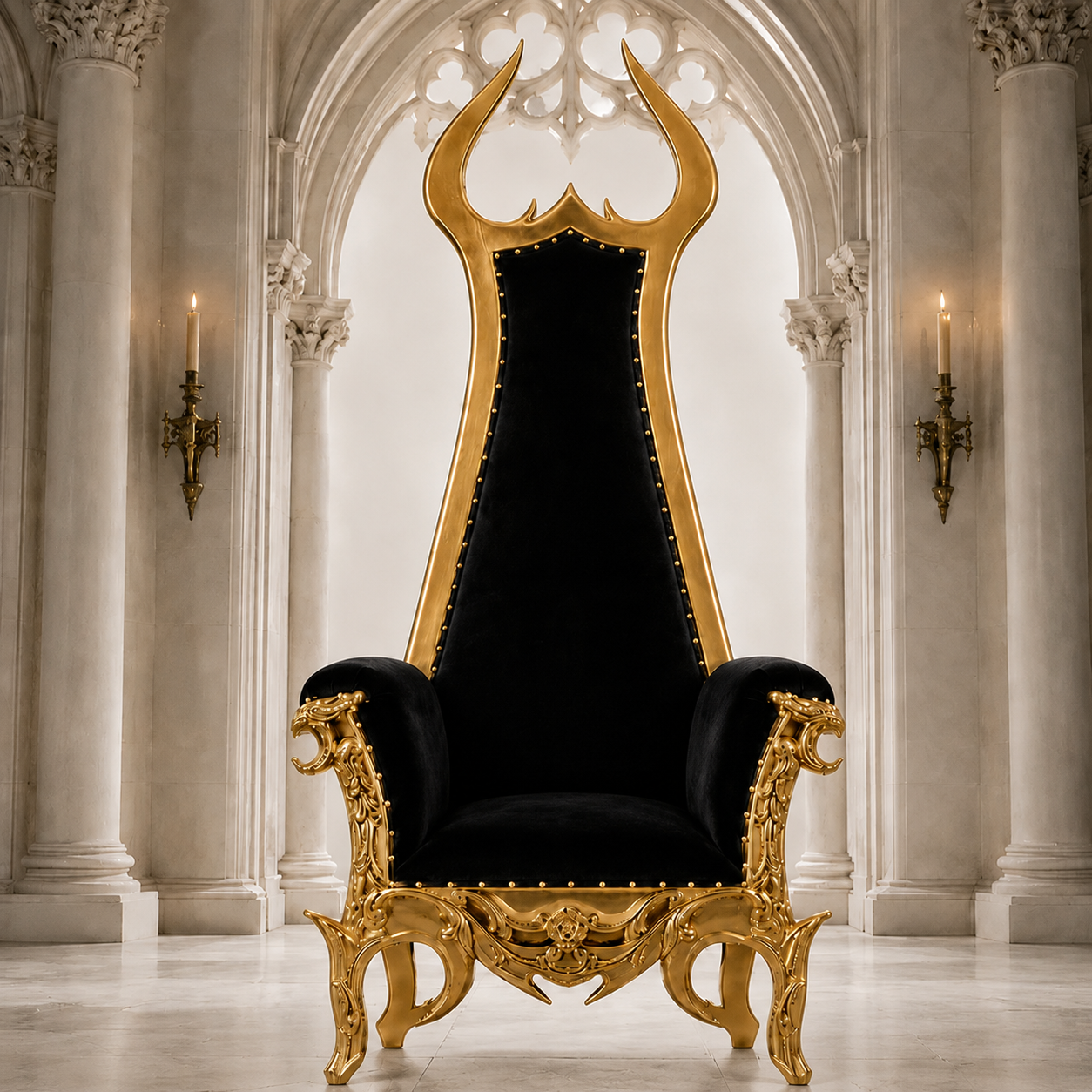 Devil Horn Gothic Throne