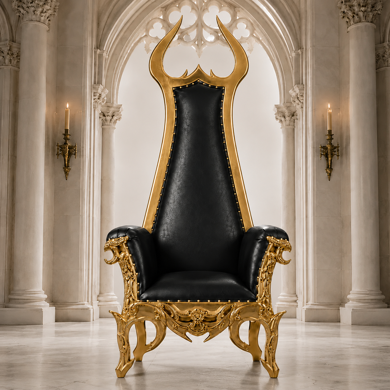 Devil Horn Gothic Throne