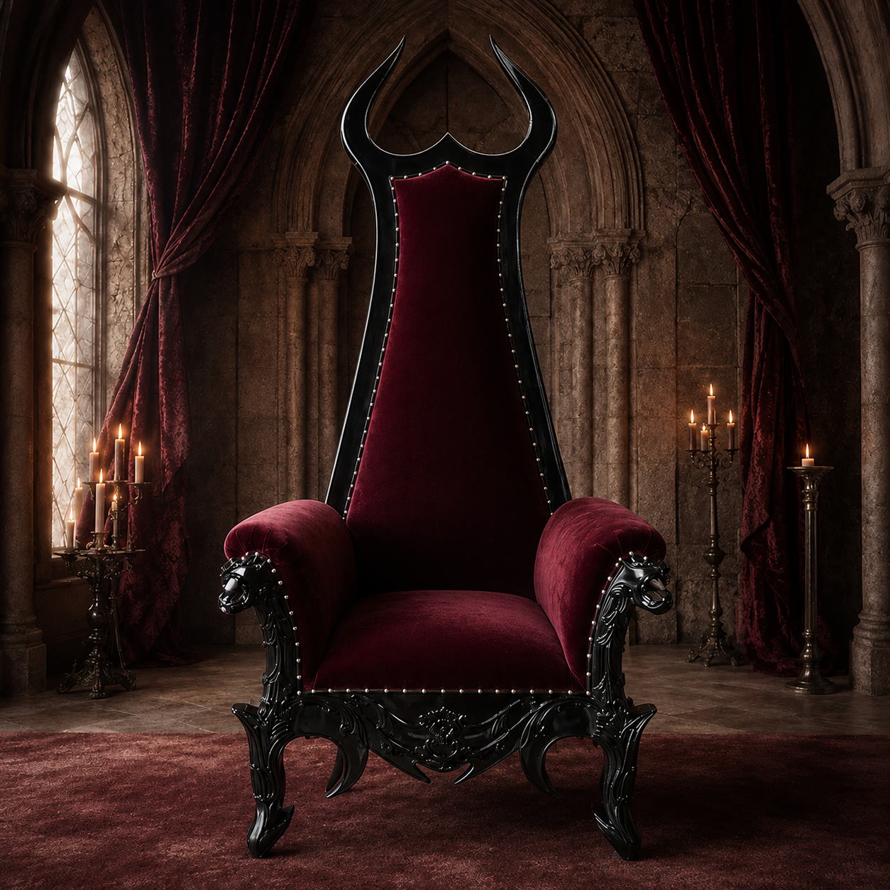 Devil Horn Gothic Throne