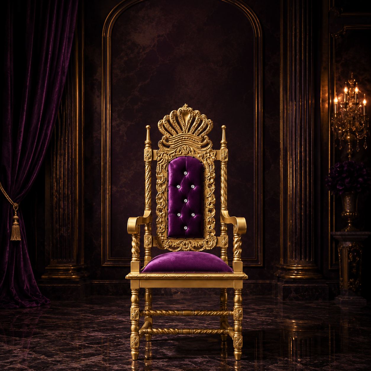 Cyprian Throne Chair
