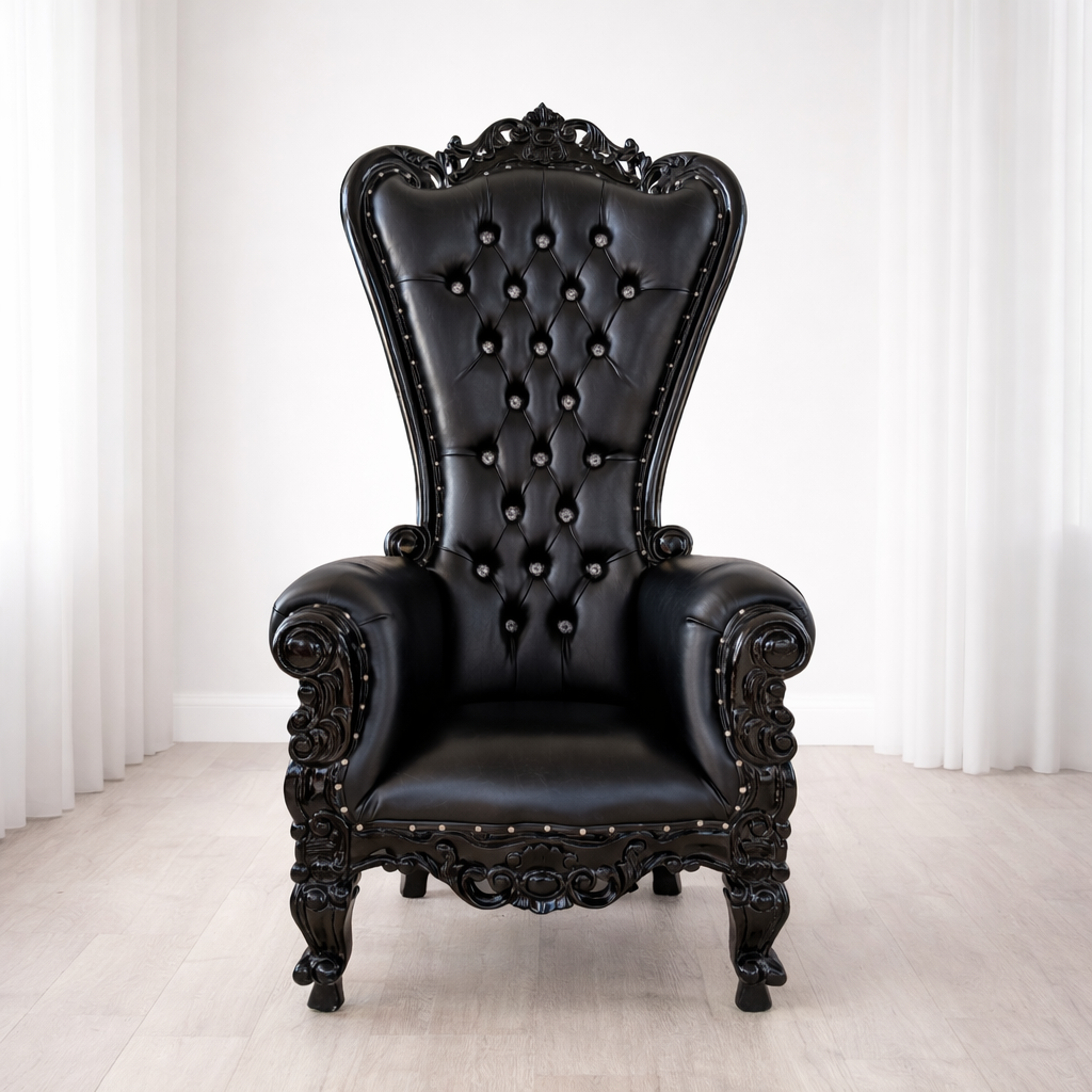 Queen Tiffany Throne Chair - Vinyl