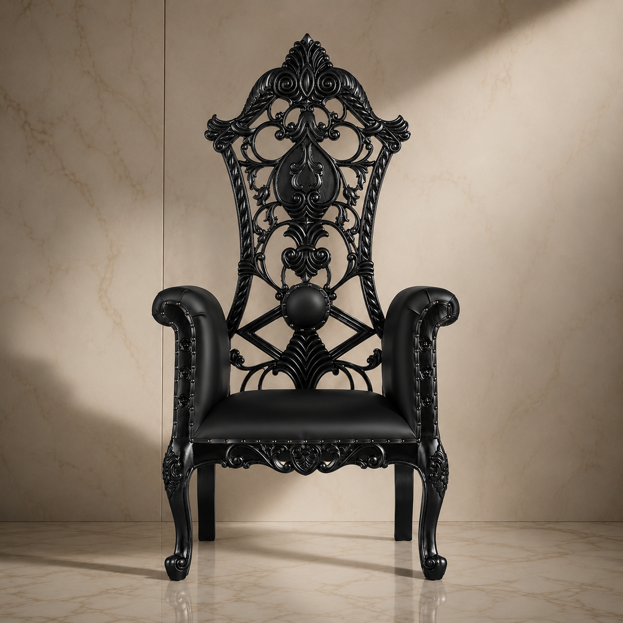 Silla del trono real de la reina Amina