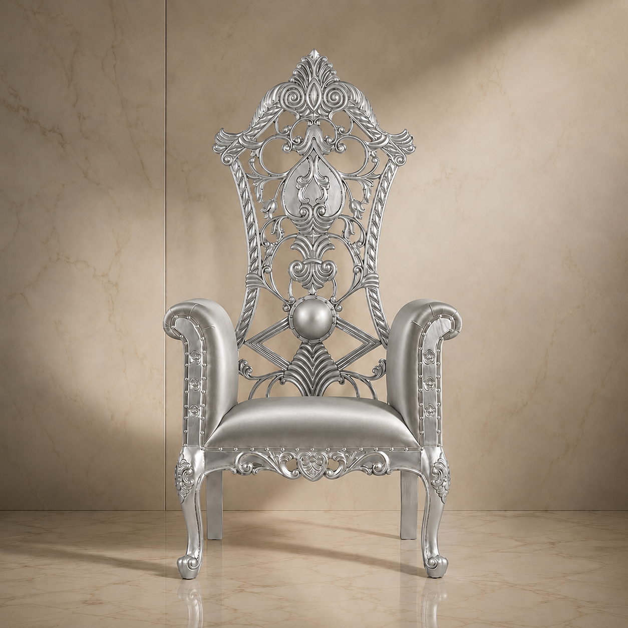 Silla del trono real de la reina Amina