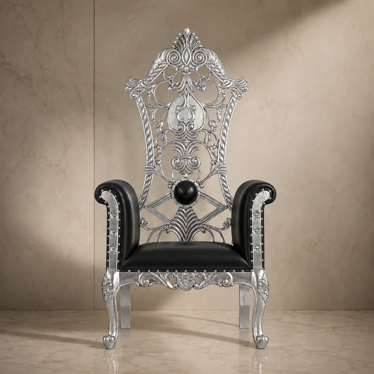 Silla del trono real de la reina Amina