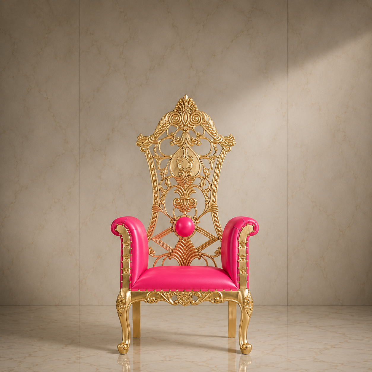 Silla del trono real de la reina Amina