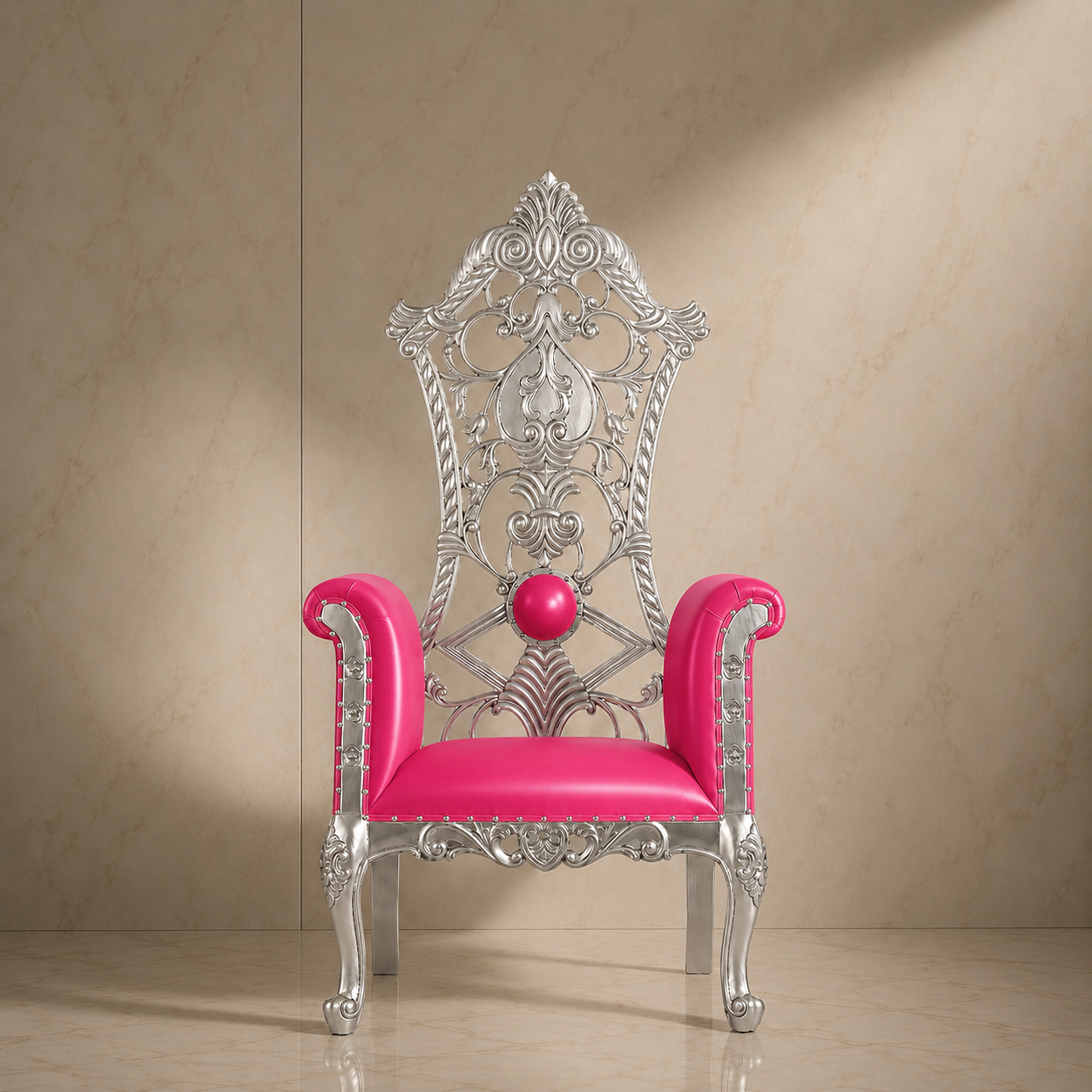 Silla del trono real de la reina Amina