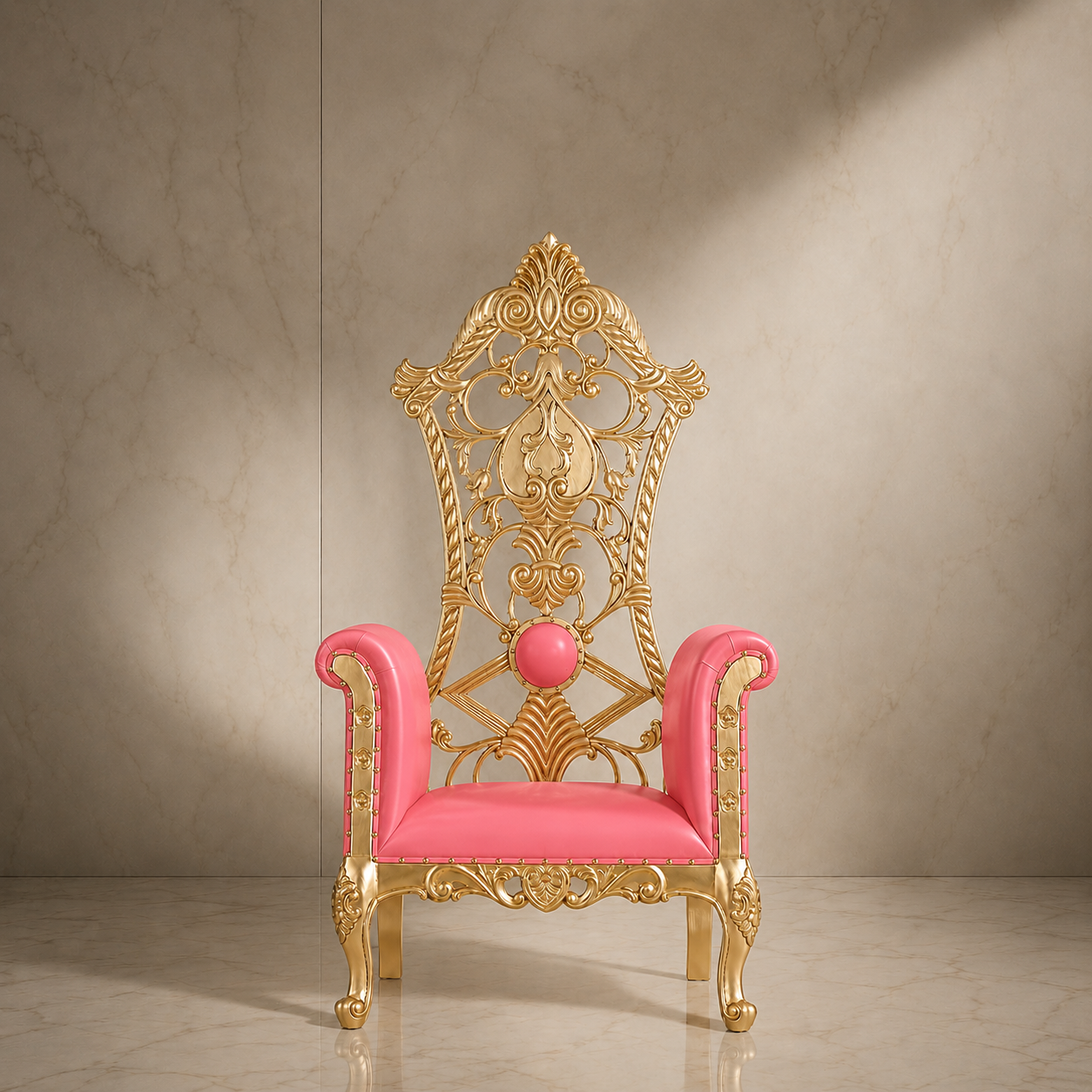 Silla del trono real de la reina Amina