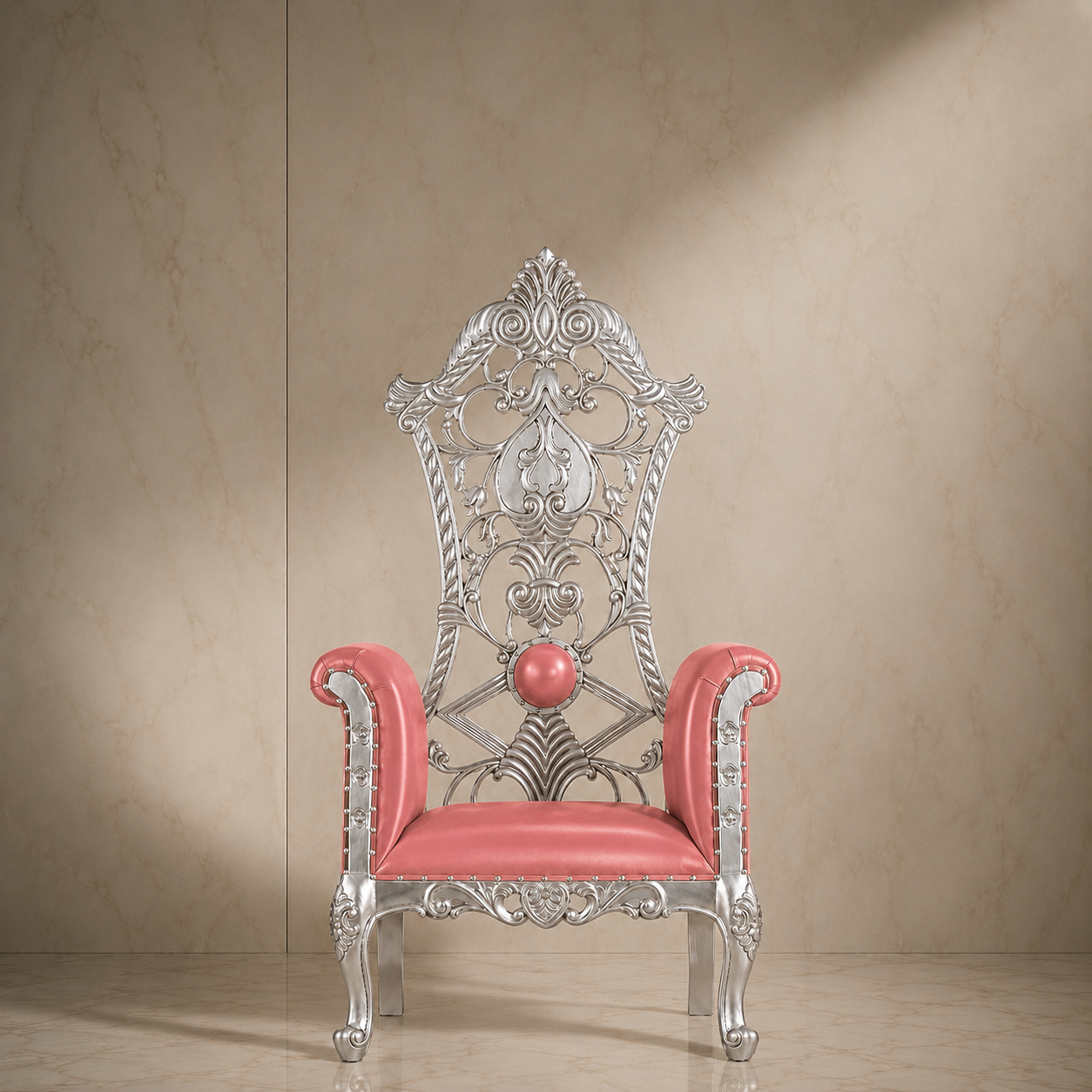 Silla del trono real de la reina Amina