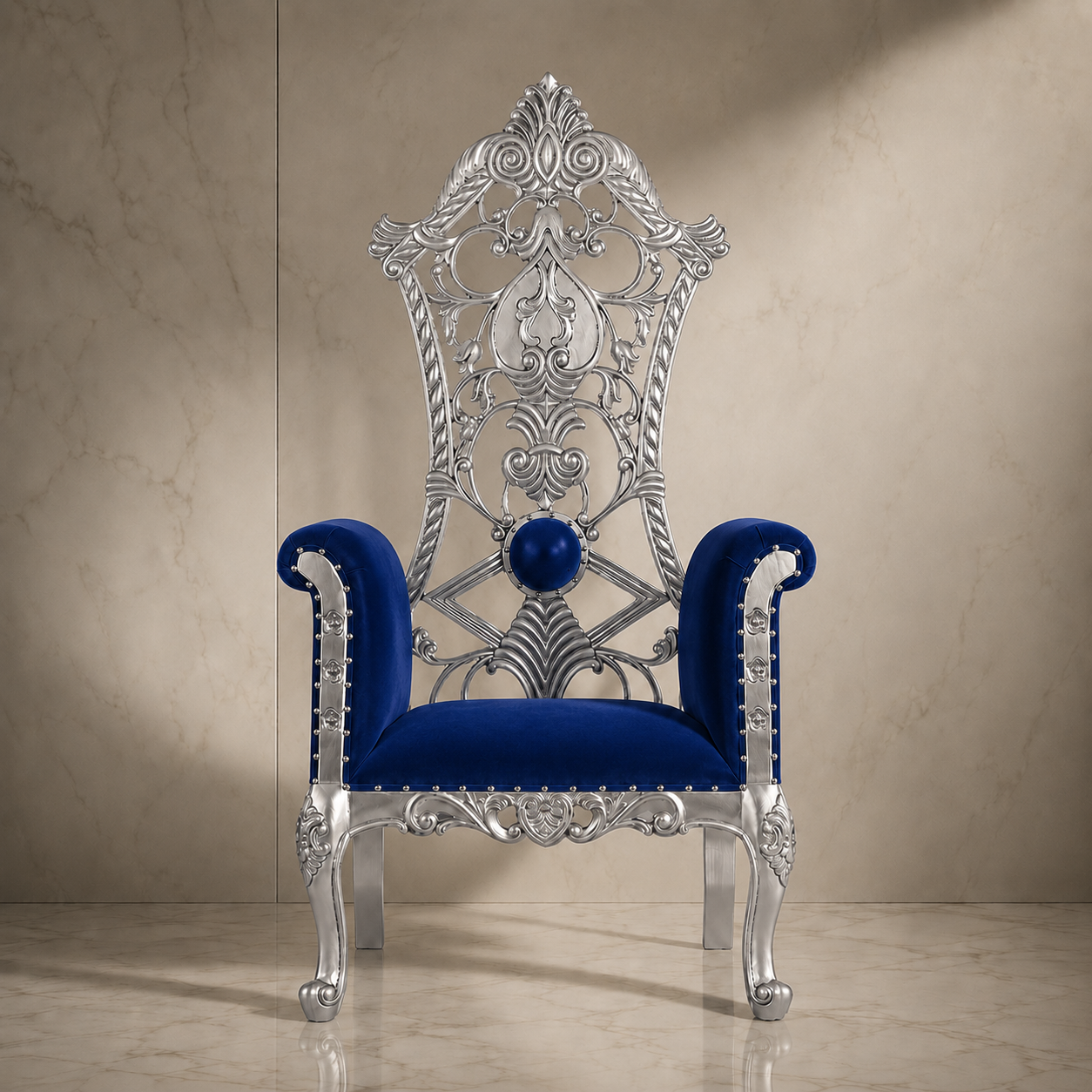 Silla del trono real de la reina Amina