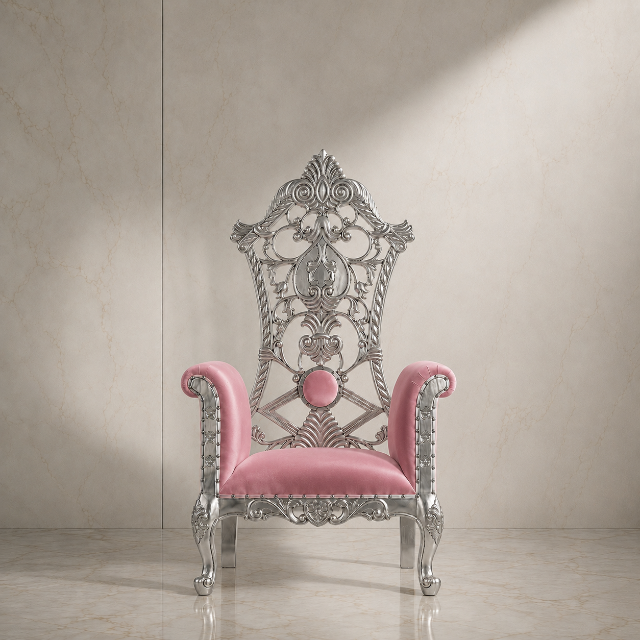 Silla del trono real de la reina Amina