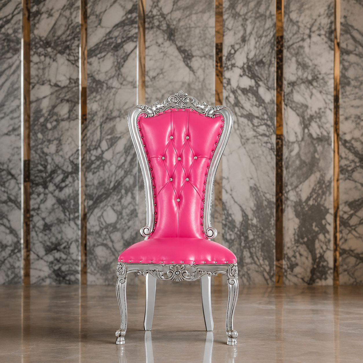 Sillón sin brazos con acento Valentina