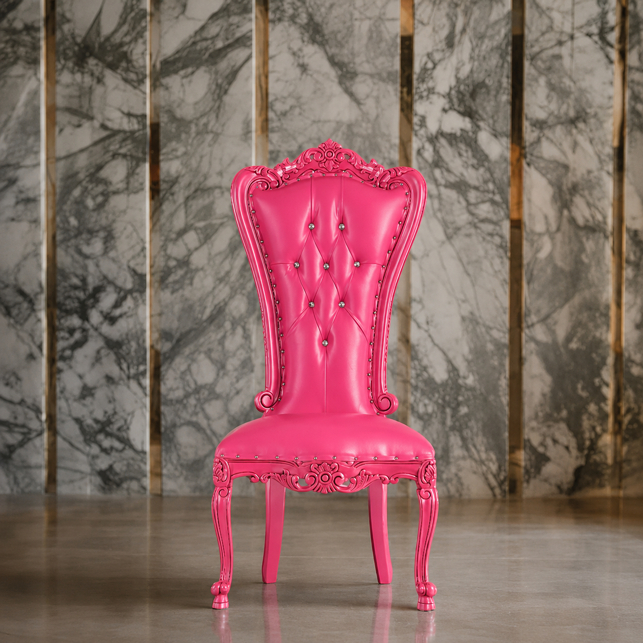Sillón sin brazos con acento Valentina
