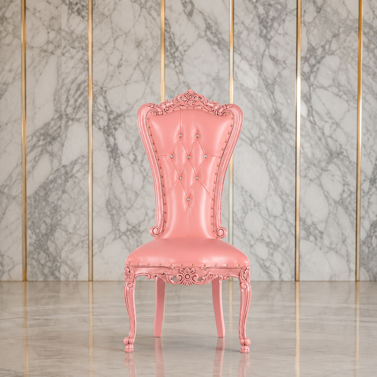 Sillón sin brazos con acento Valentina