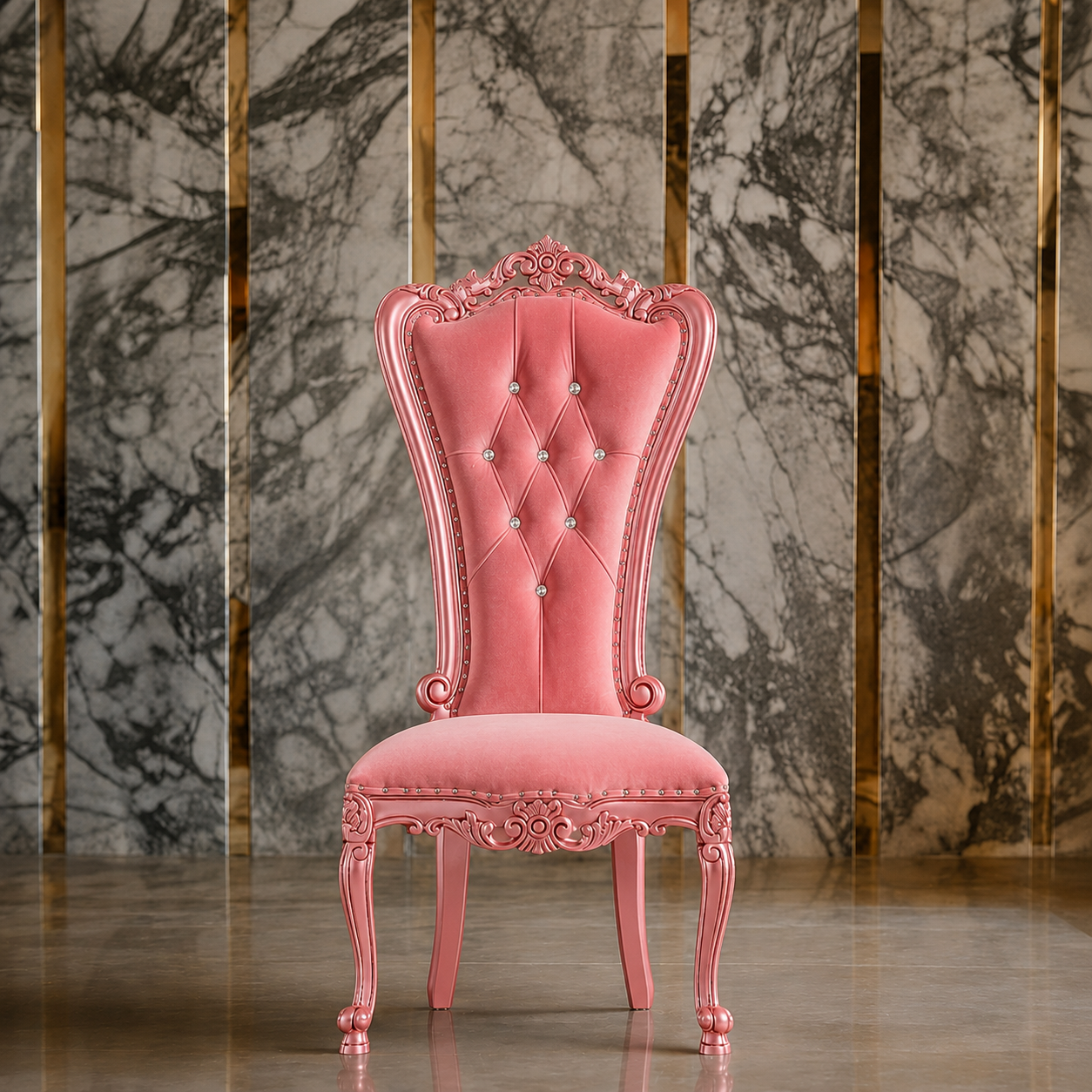 Sillón sin brazos con acento Valentina