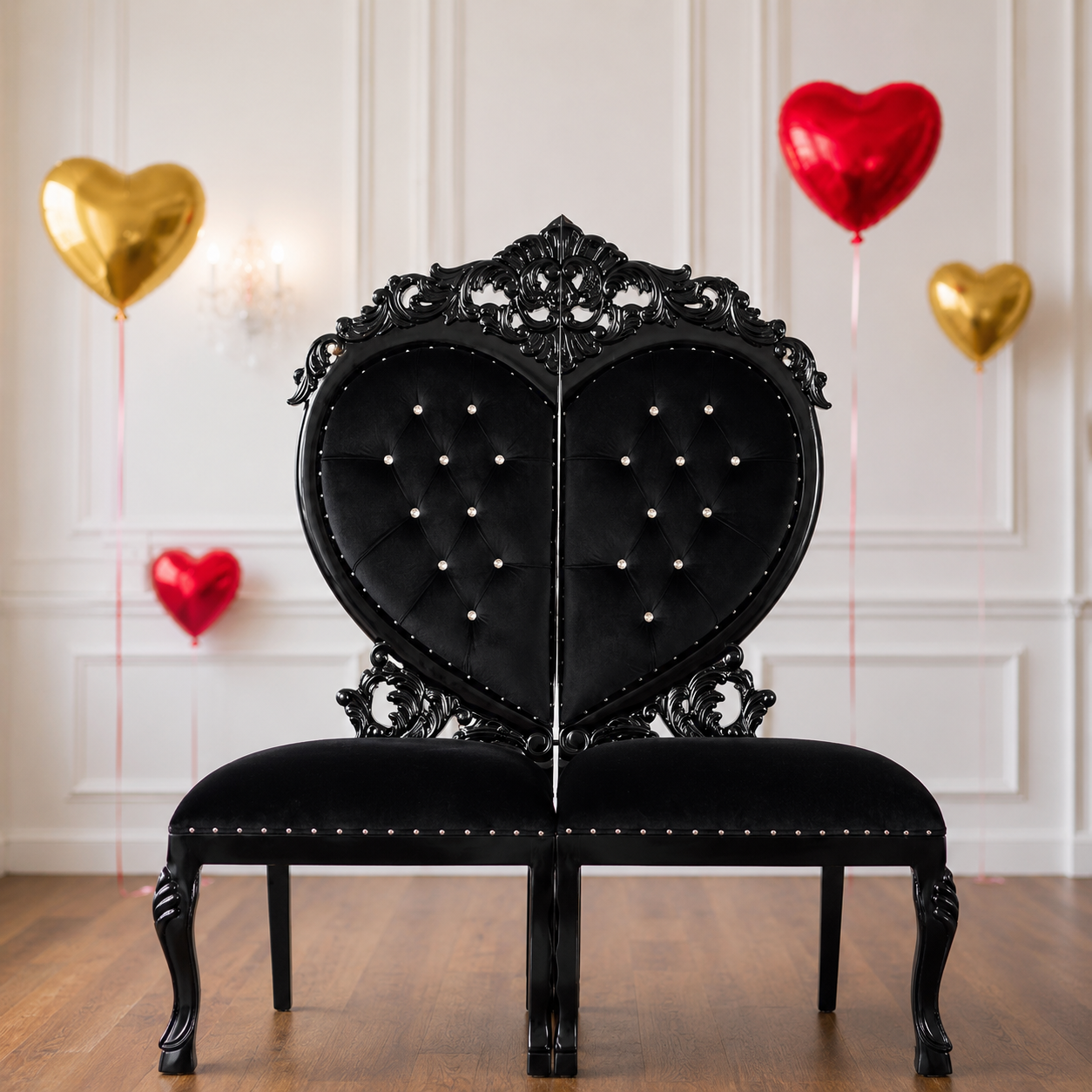 Silla de fiesta de enamorados