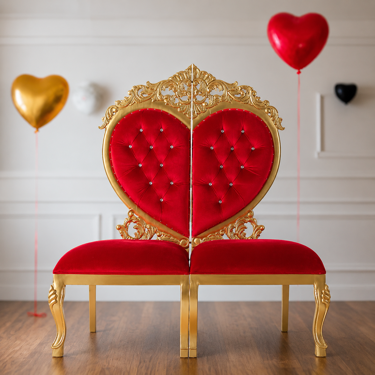 Silla de fiesta de enamorados