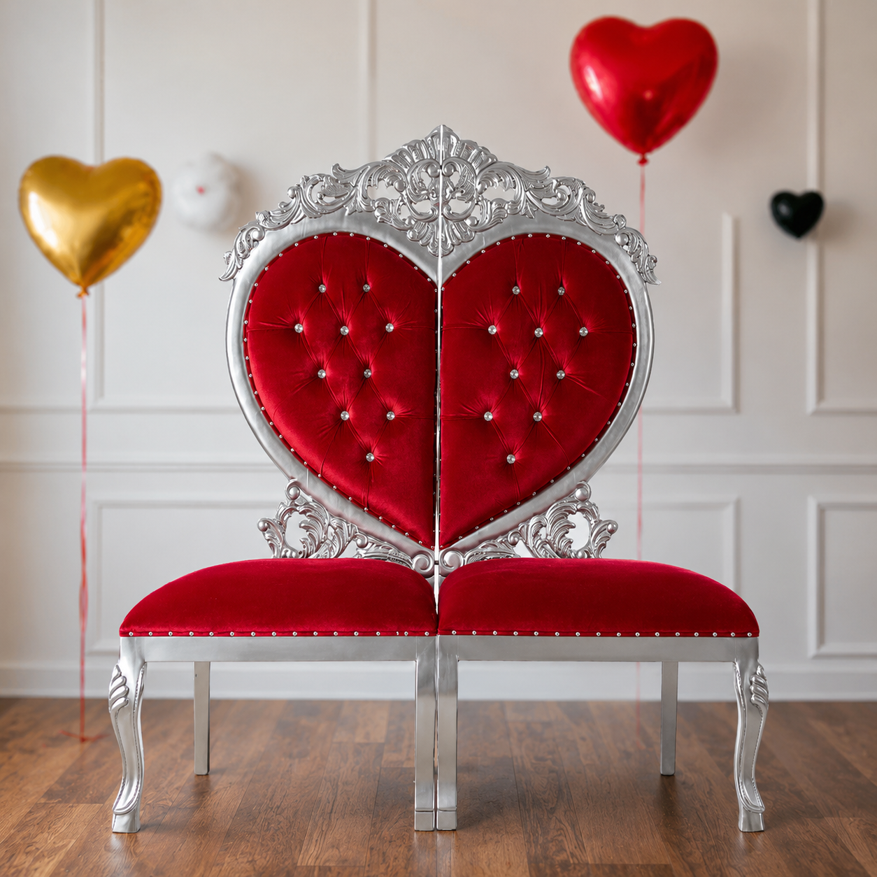 Silla de fiesta de enamorados