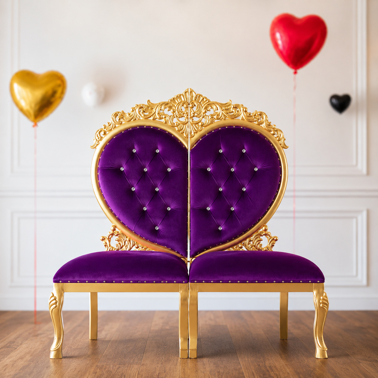 Silla de fiesta de enamorados