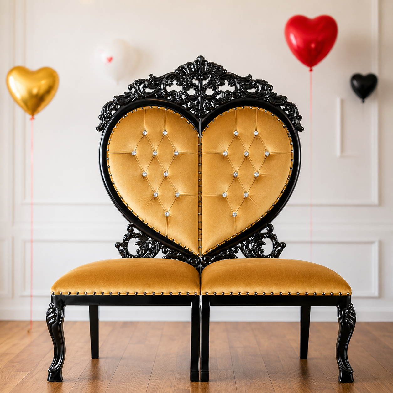 Silla de fiesta de enamorados
