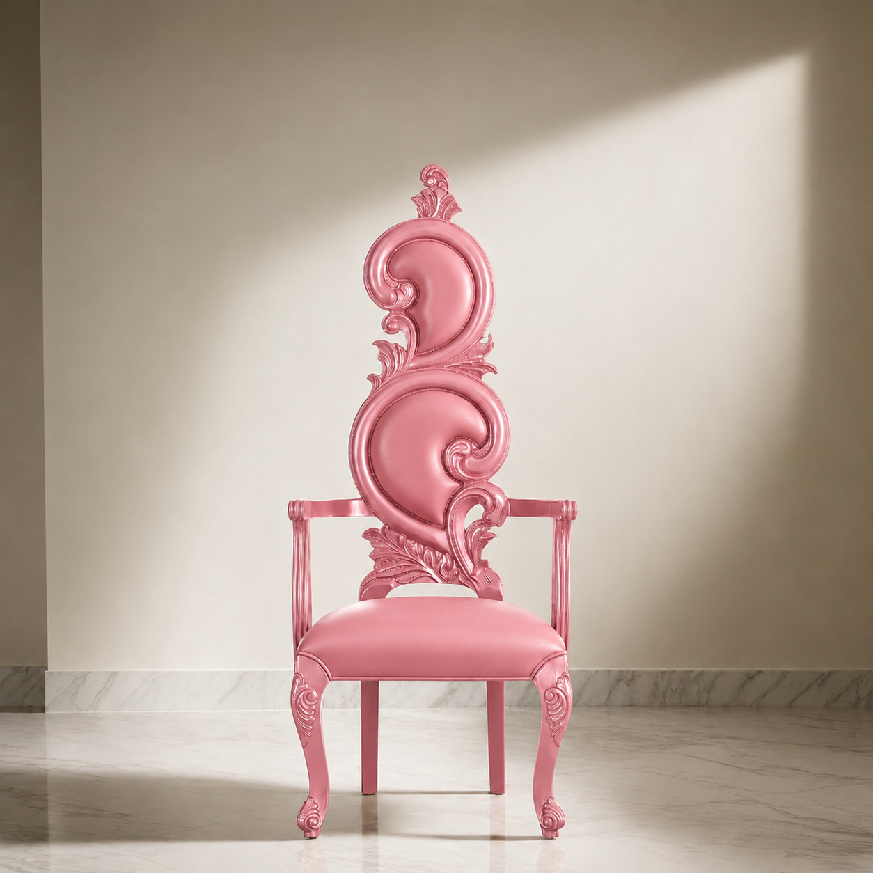 Silla trono con acento Serpentine (par)