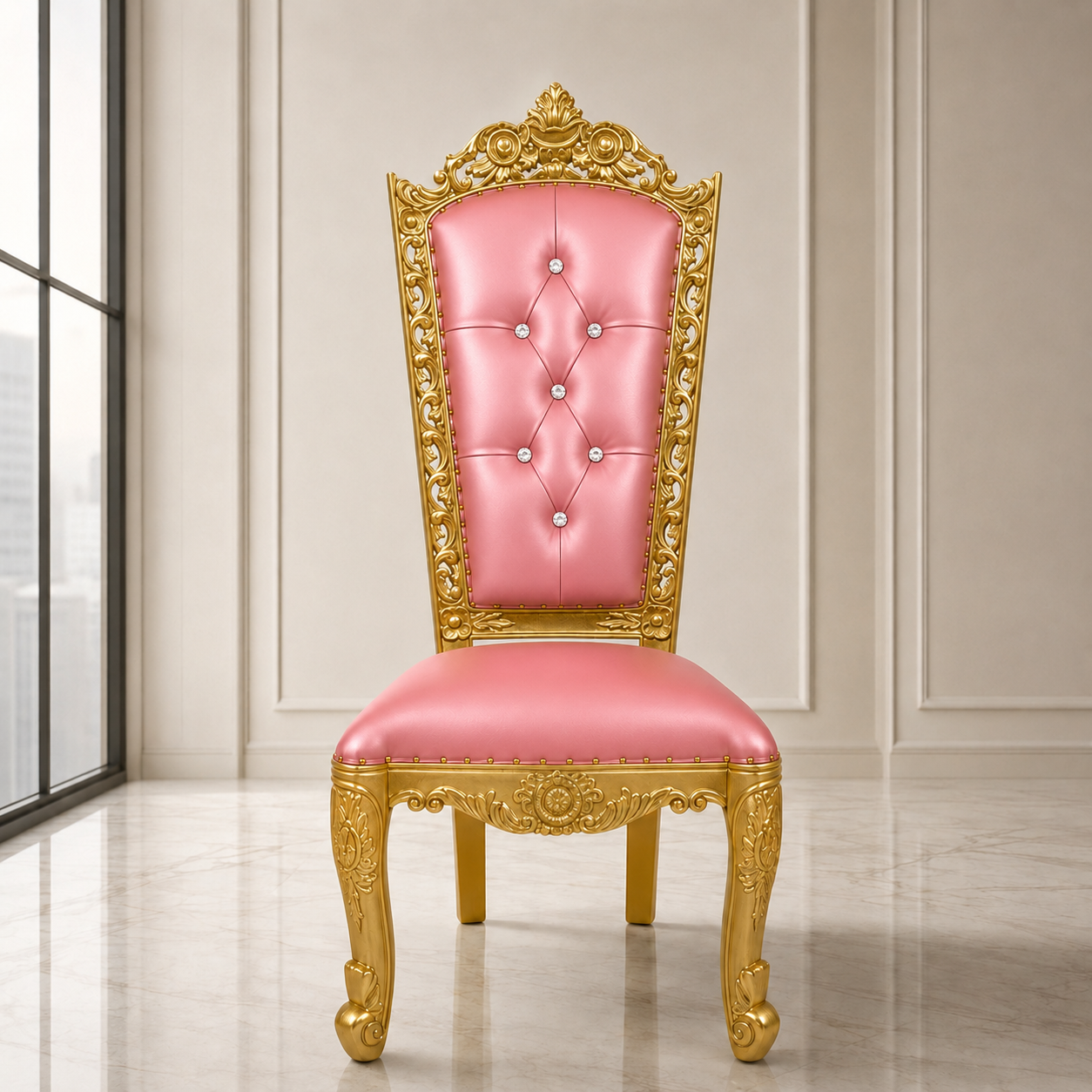 Trono sin brazos de la reina Raquel