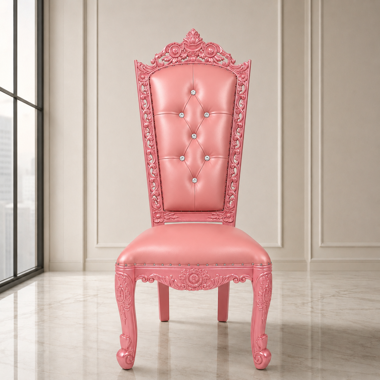 Trono sin brazos de la reina Raquel