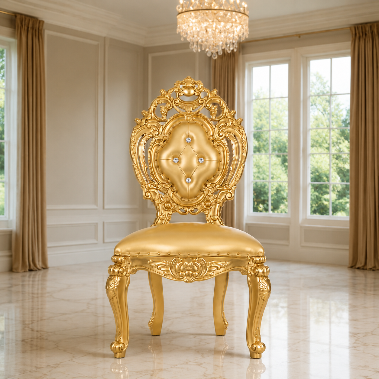 Silla de comedor sin brazos Ophelia
