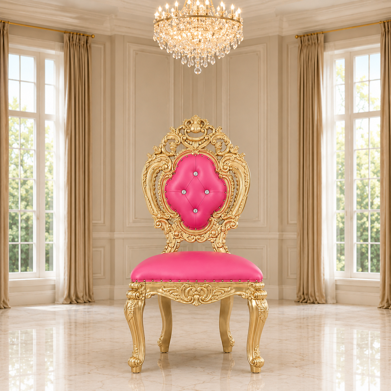 Silla de comedor sin brazos Ophelia