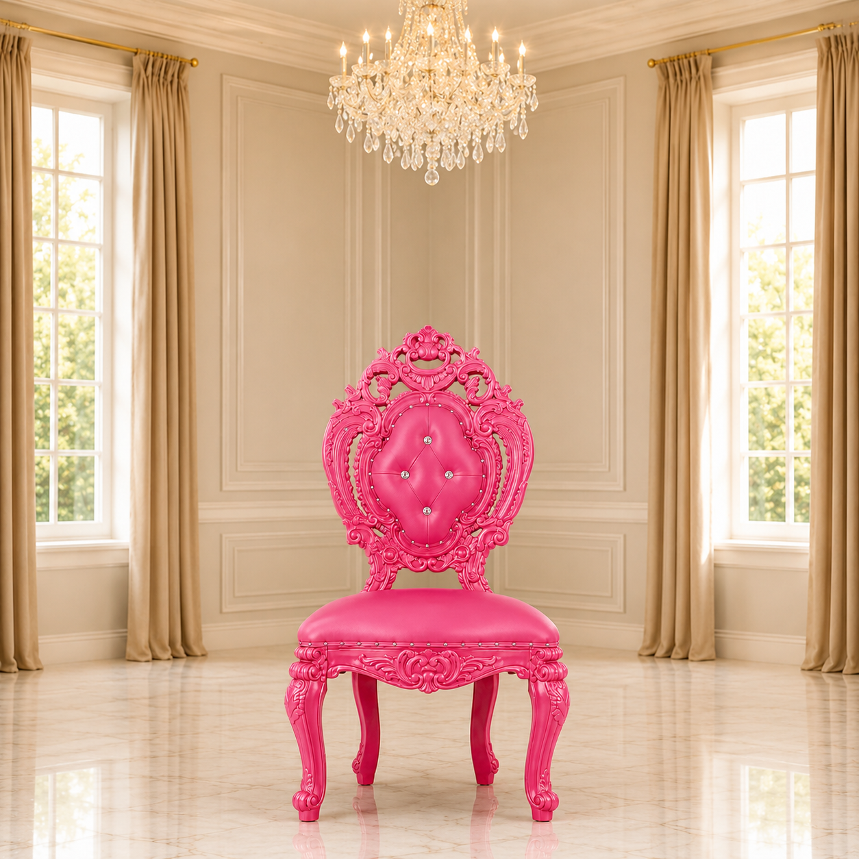 Silla de comedor sin brazos Ophelia
