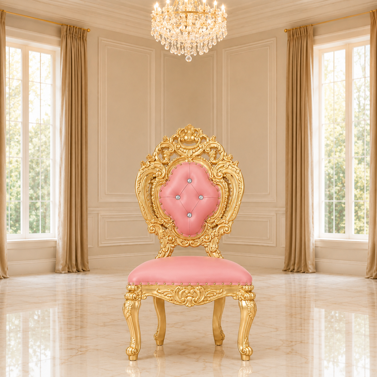 Silla de comedor sin brazos Ophelia