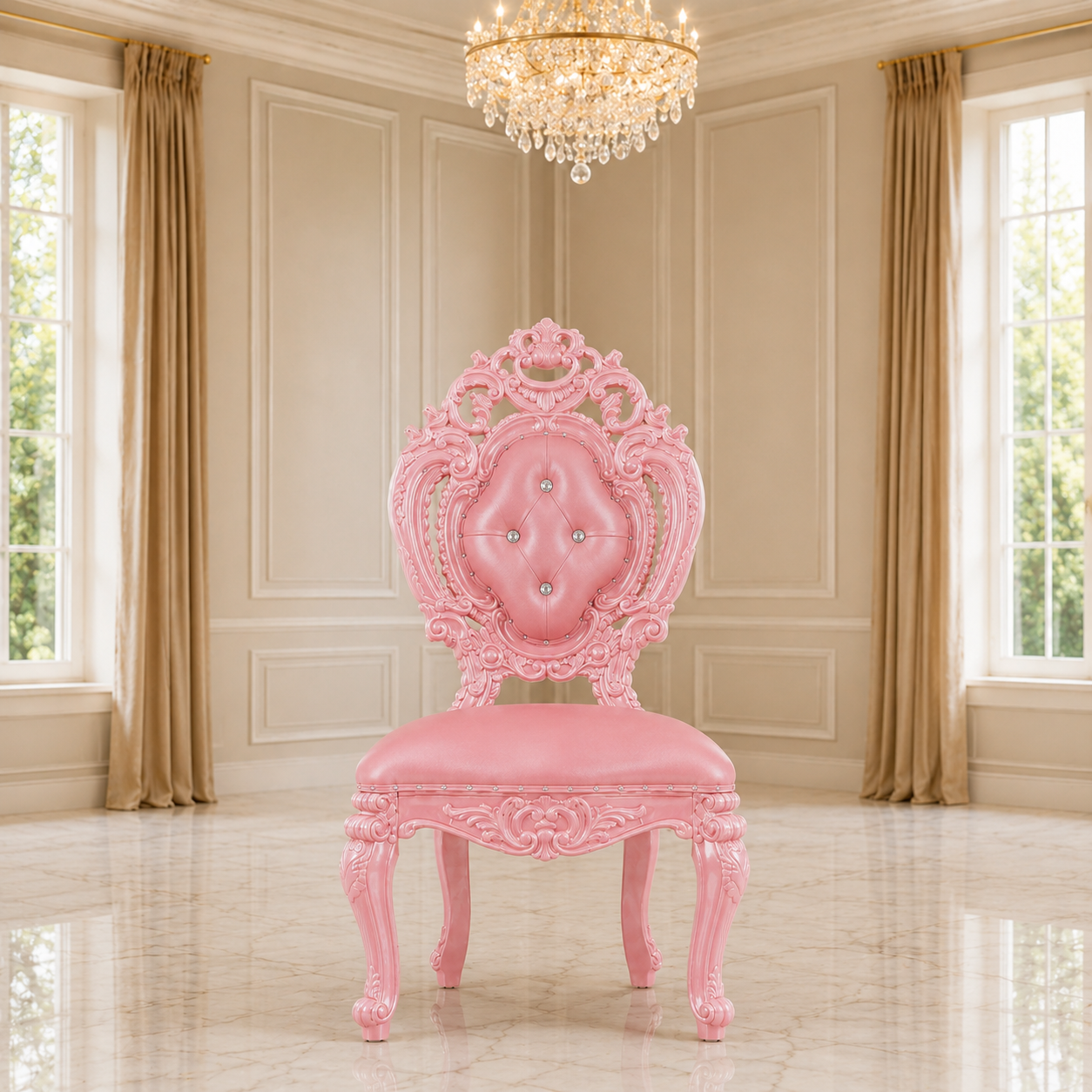 Silla de comedor sin brazos Ophelia