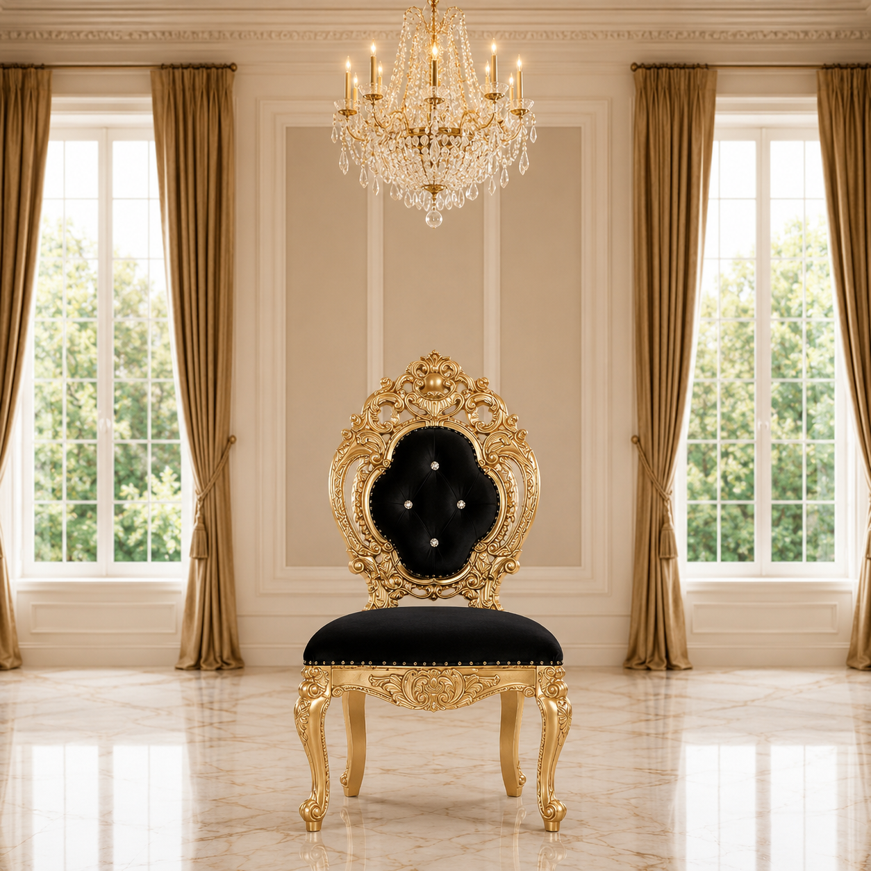 Silla de comedor sin brazos Ophelia