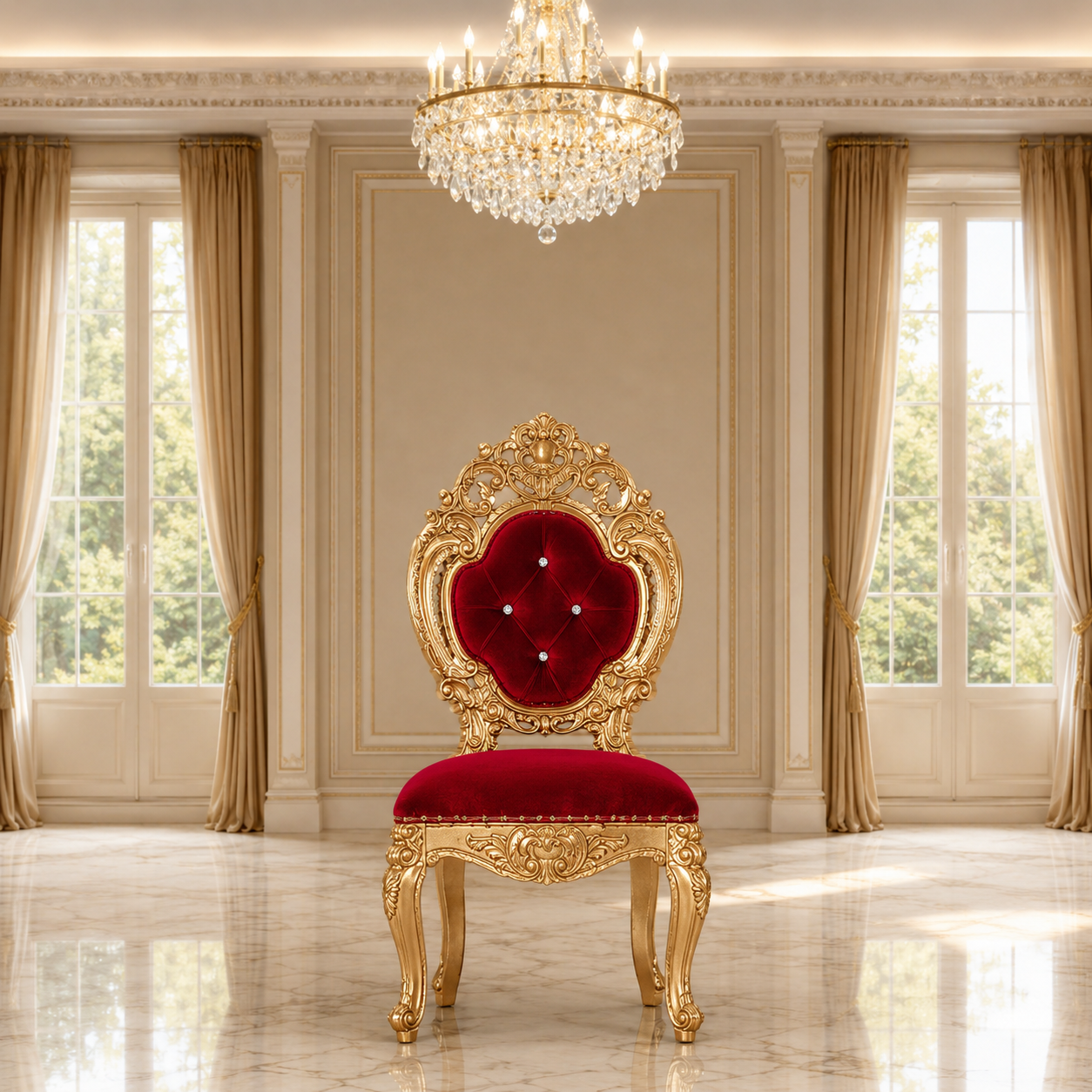 Silla de comedor sin brazos Ophelia