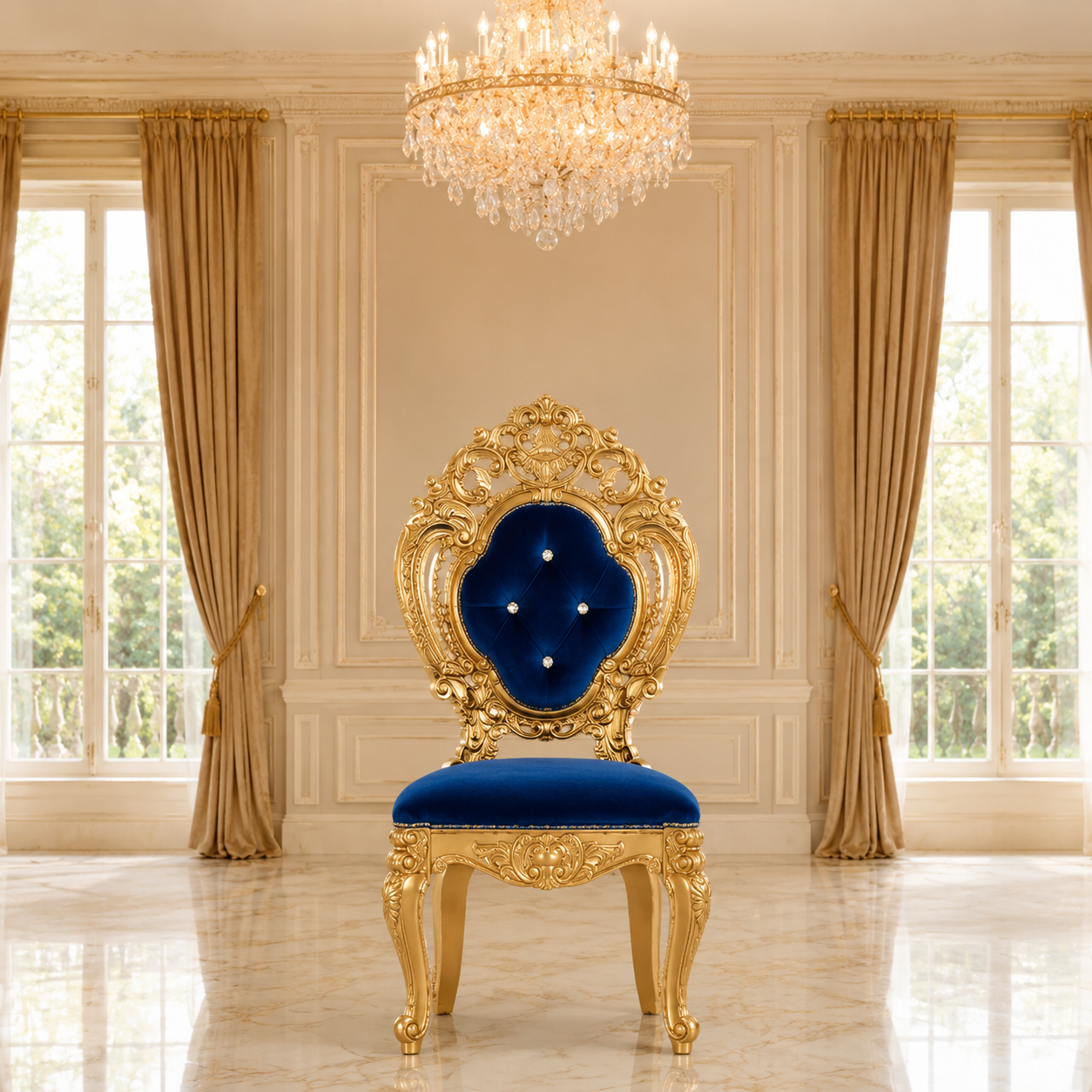 Silla de comedor sin brazos Ophelia