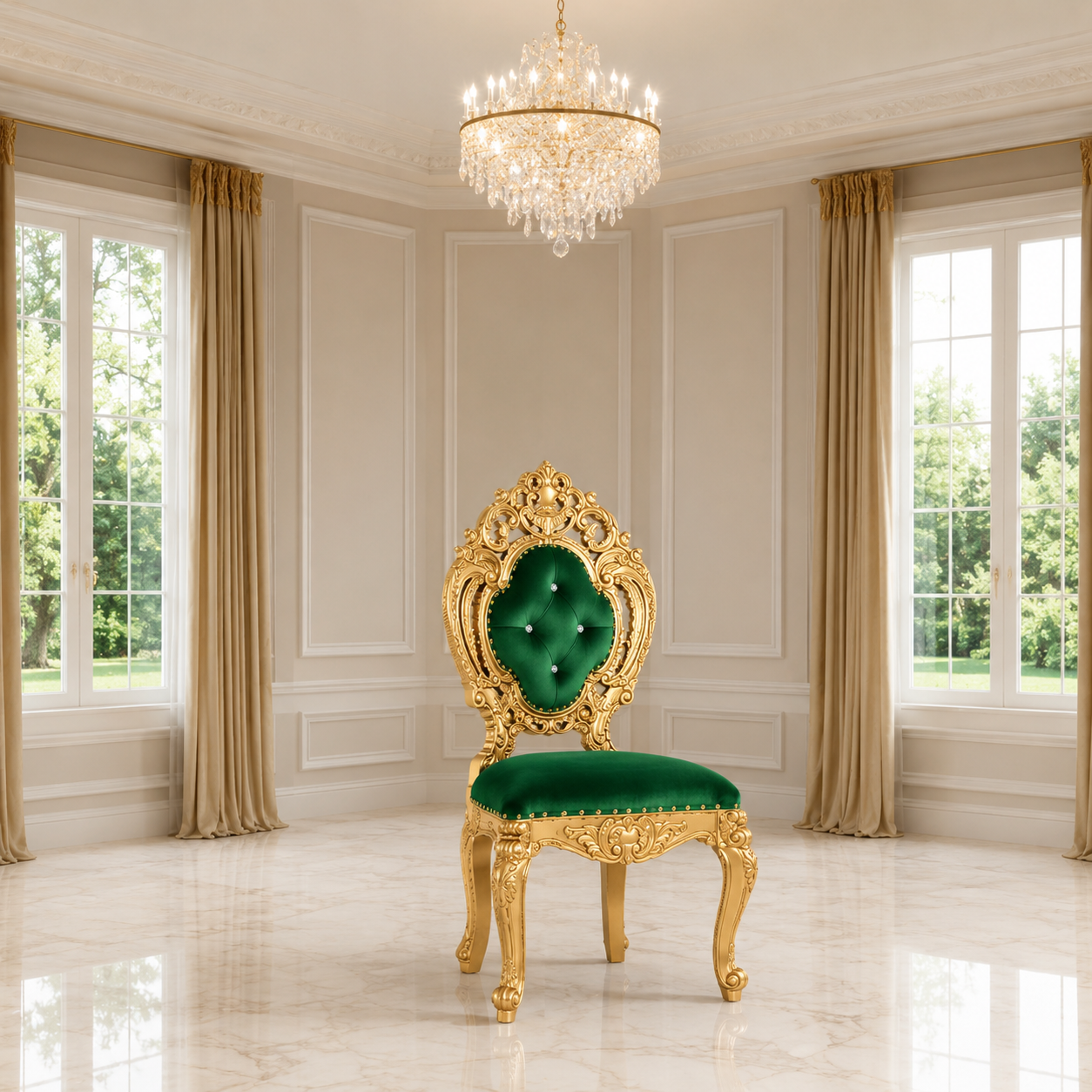 Silla de comedor sin brazos Ophelia