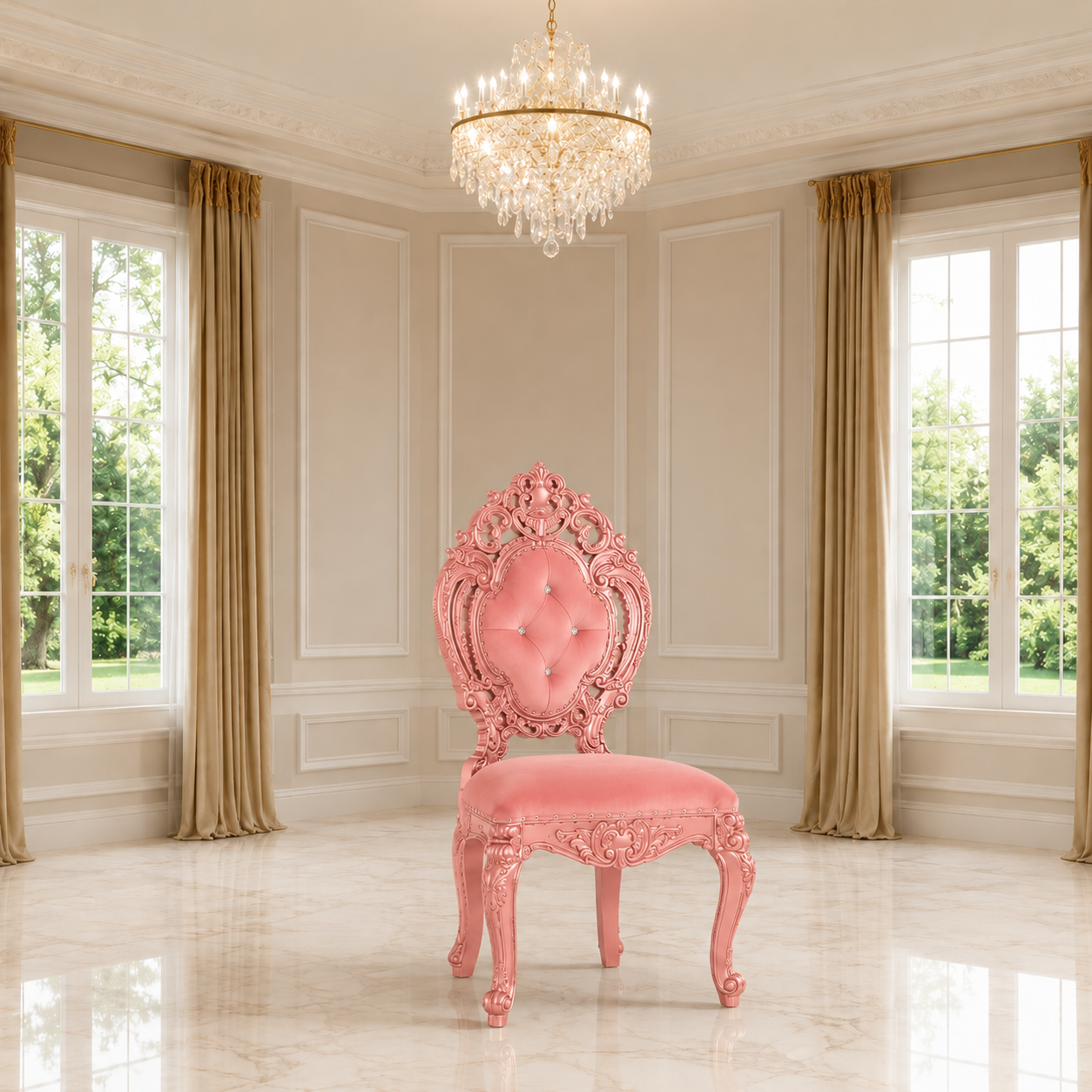 Silla de comedor sin brazos Ophelia