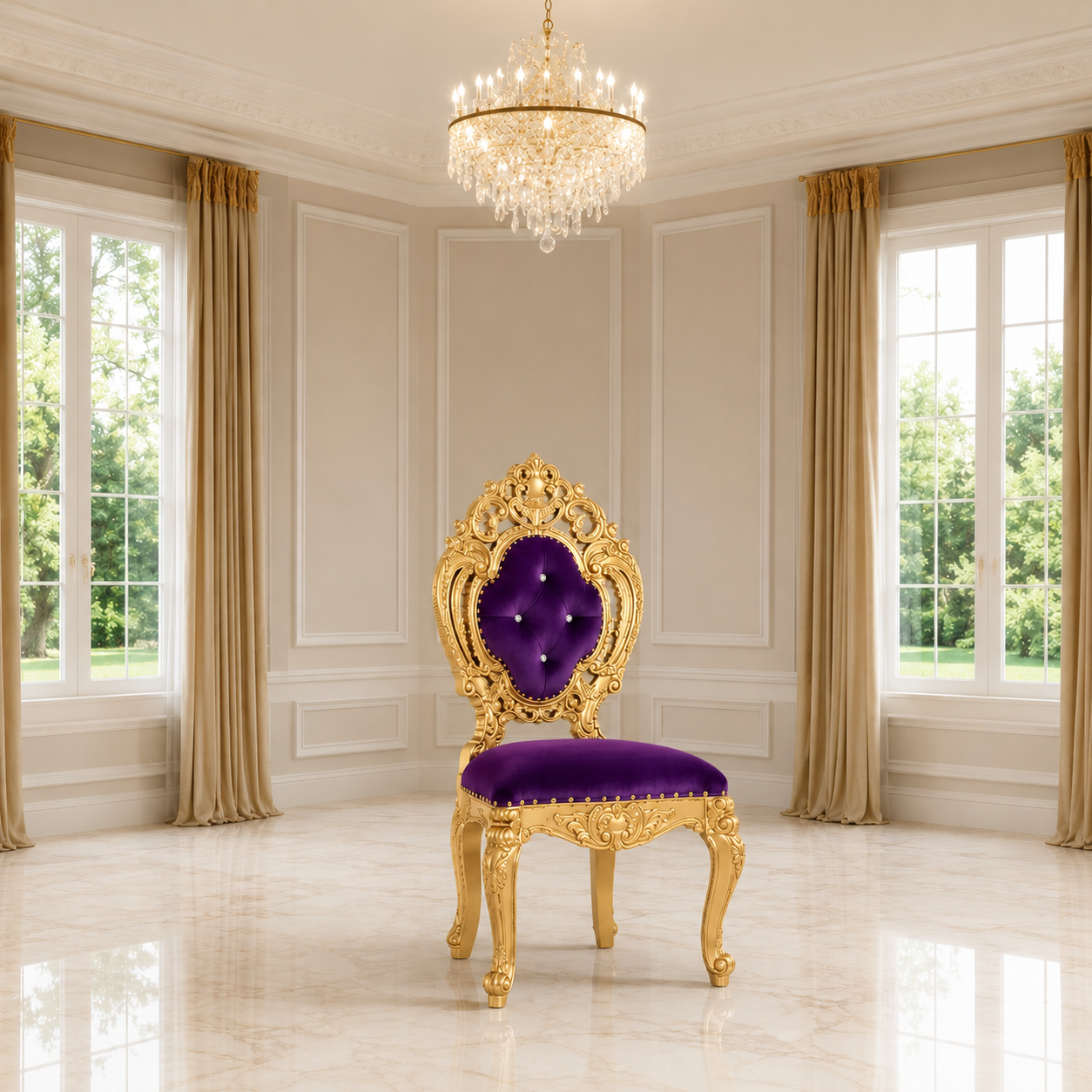 Silla de comedor sin brazos Ophelia