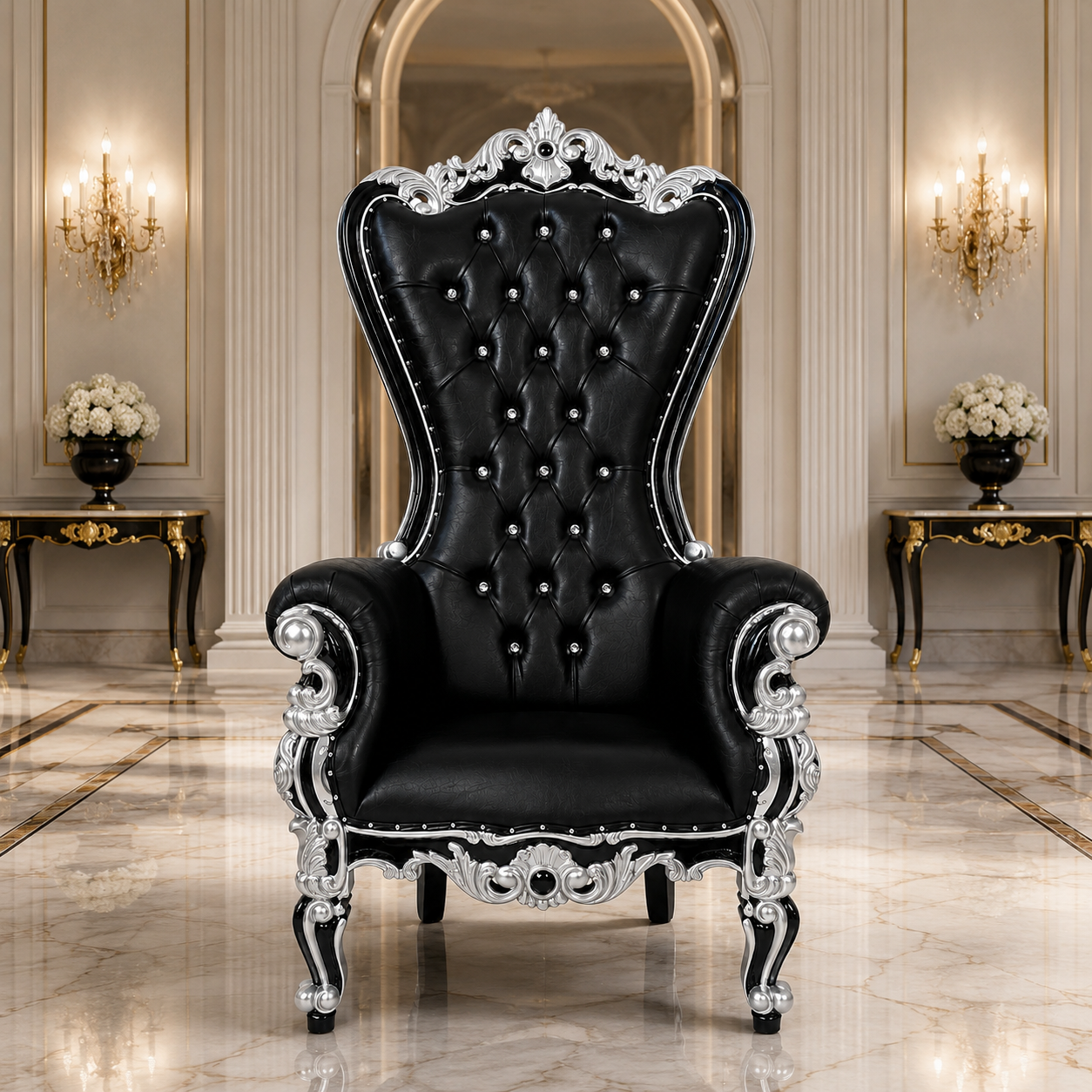 Chloe XL Legs Throne Chair