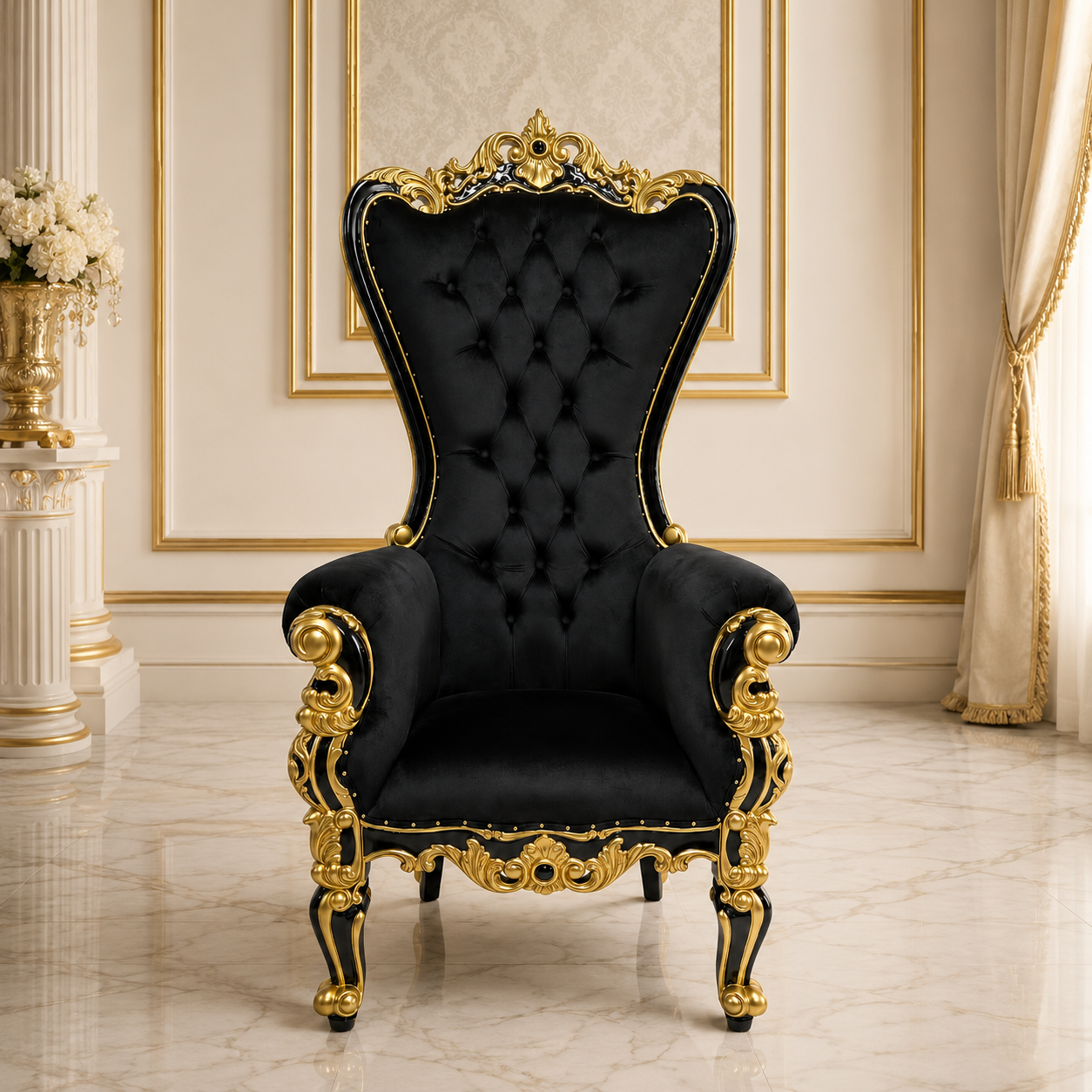 Chloe XL Legs Throne Chair