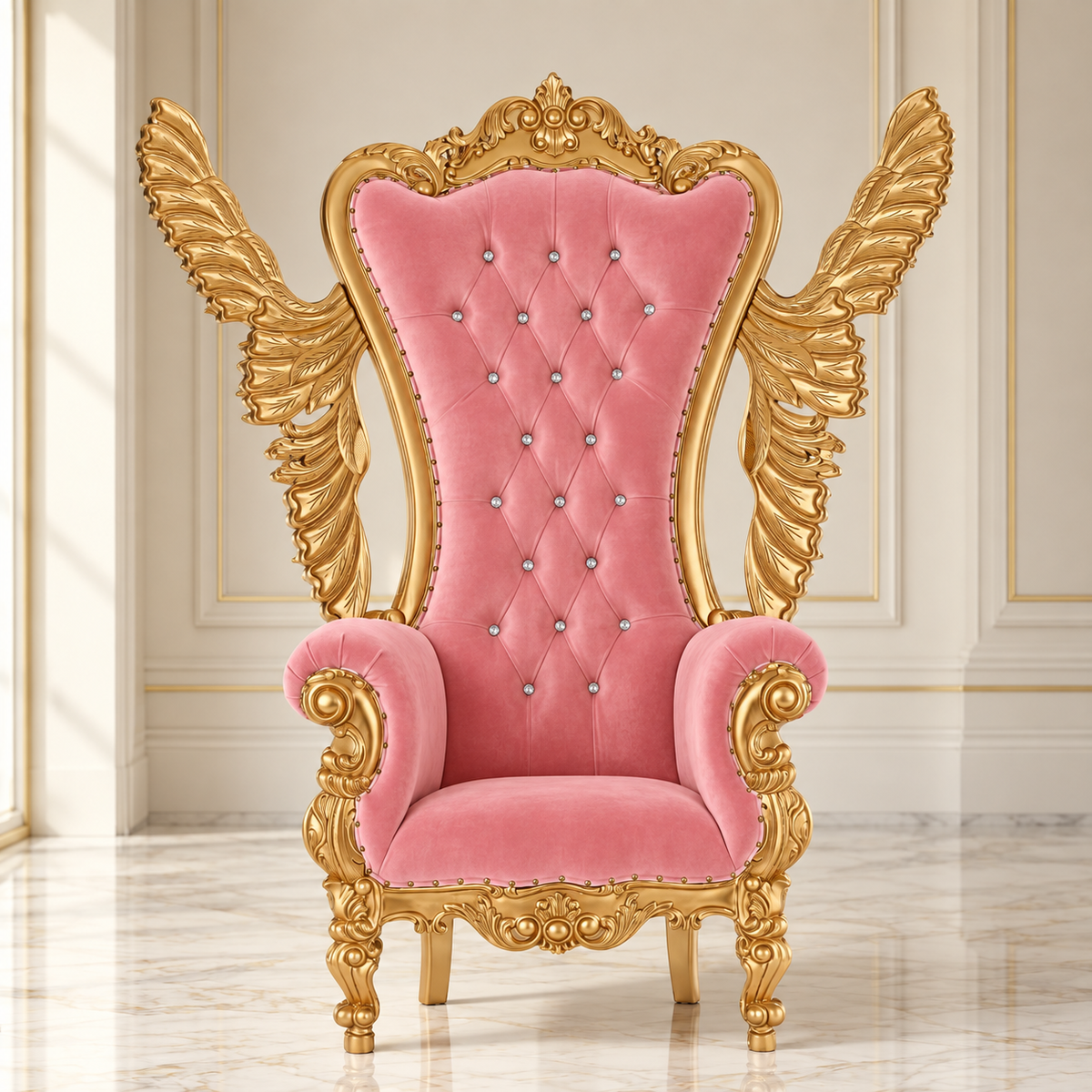 Silla trono Chloe - Alas de mariposa