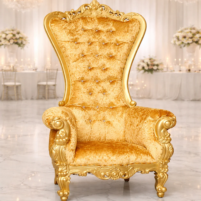 Chloe Throne Chair - Velvet