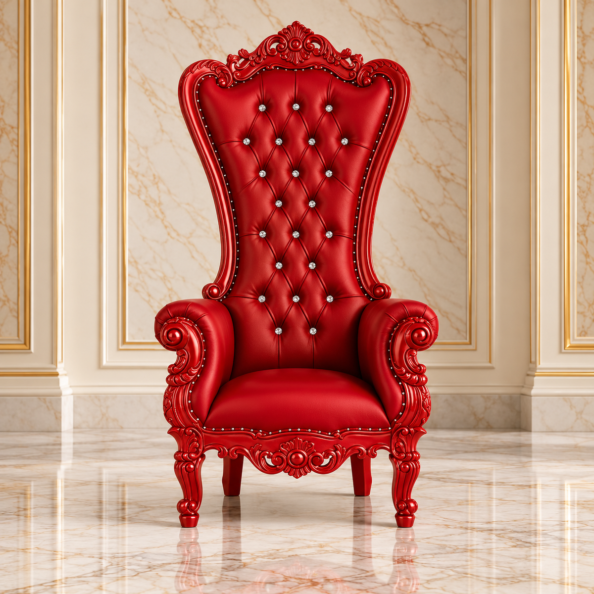 Chloe Throne Chair - Vinyl