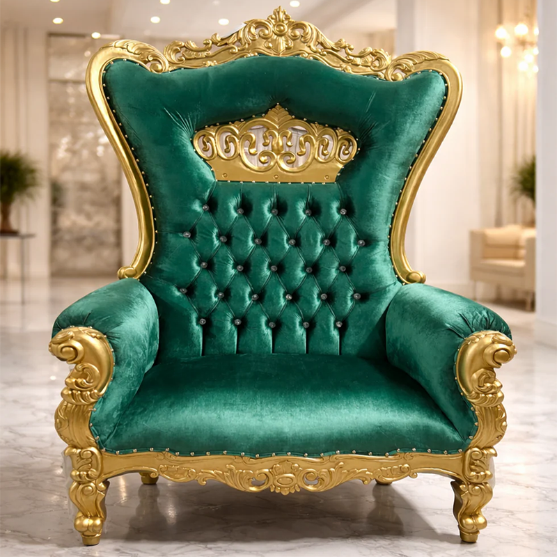 Crown Tiffany Extra Wide Throne Chair
