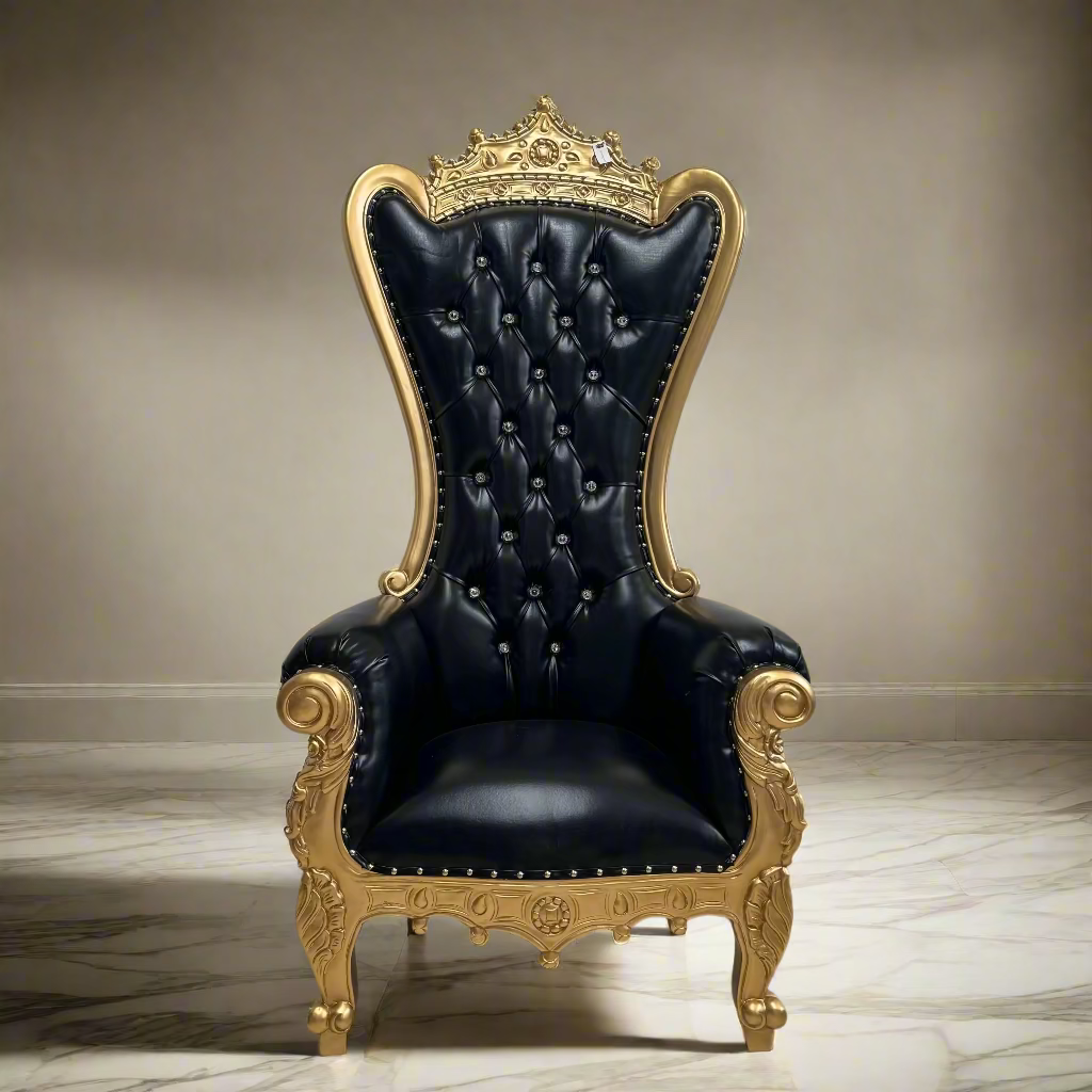 Crown Top Tiffany Throne Chair