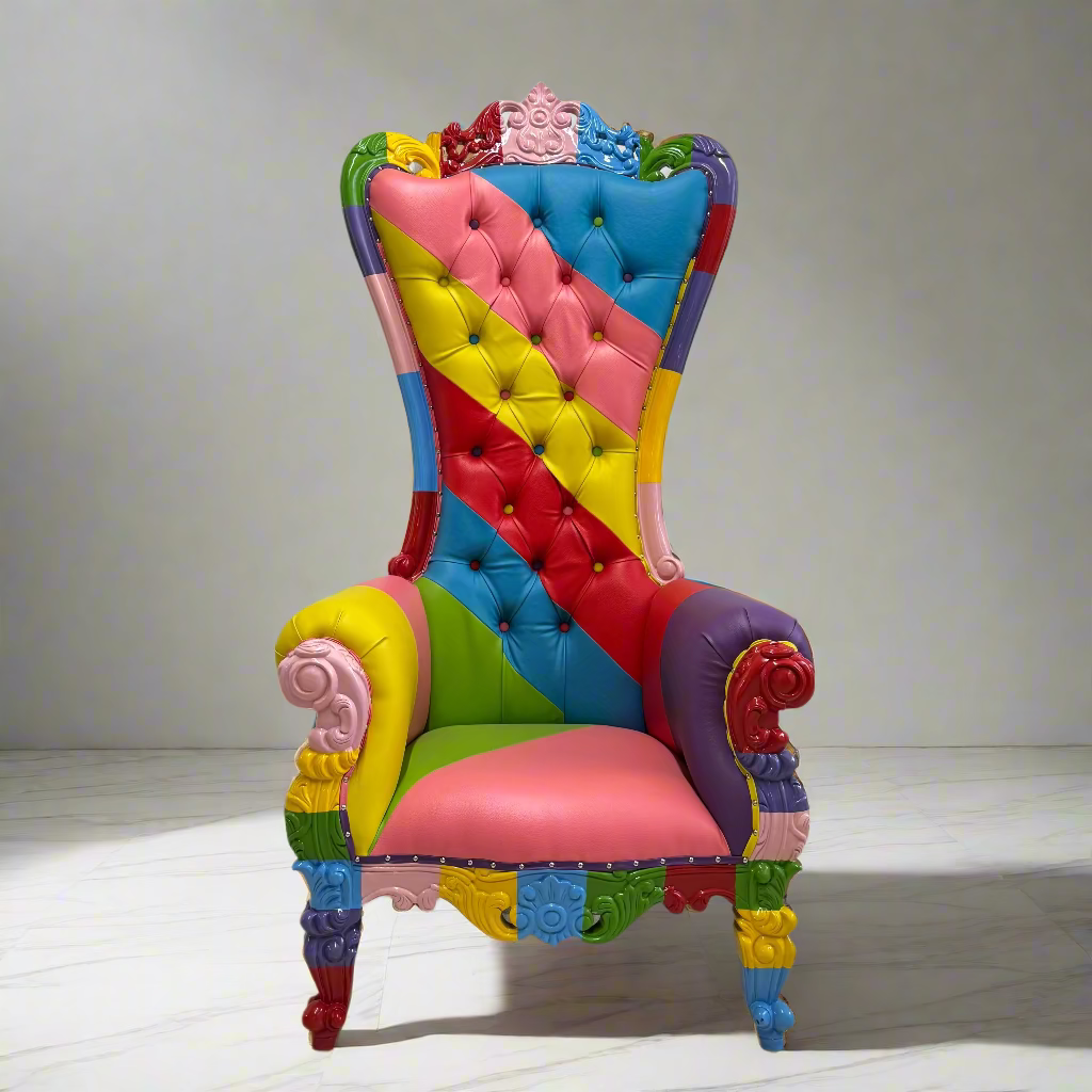 Chloe Throne Chair - Vinyl