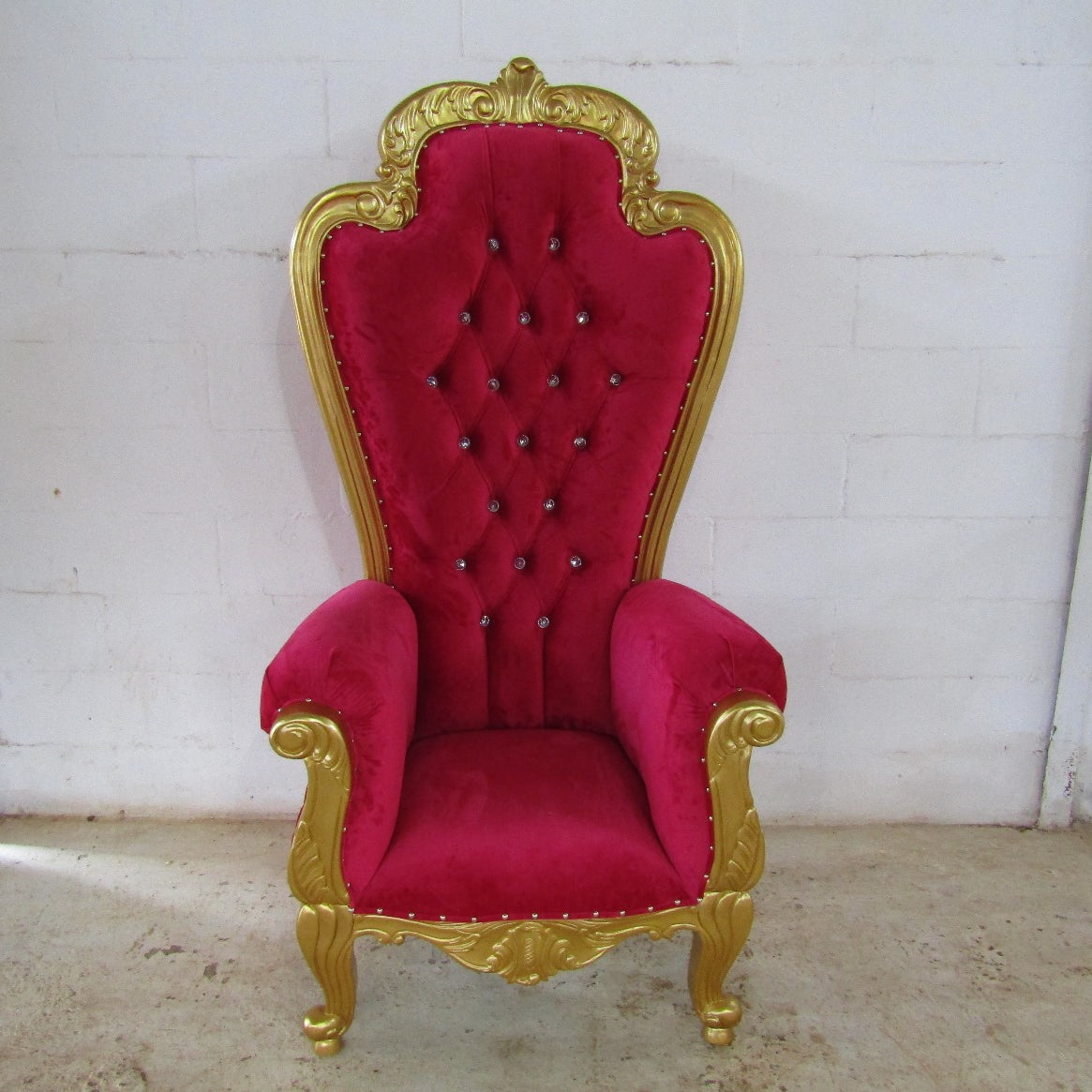 Silla del trono con brazos reales de la Reina