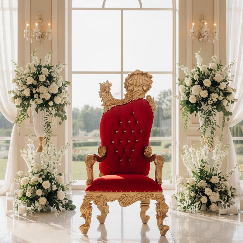 Chaise du trône royal Leandra