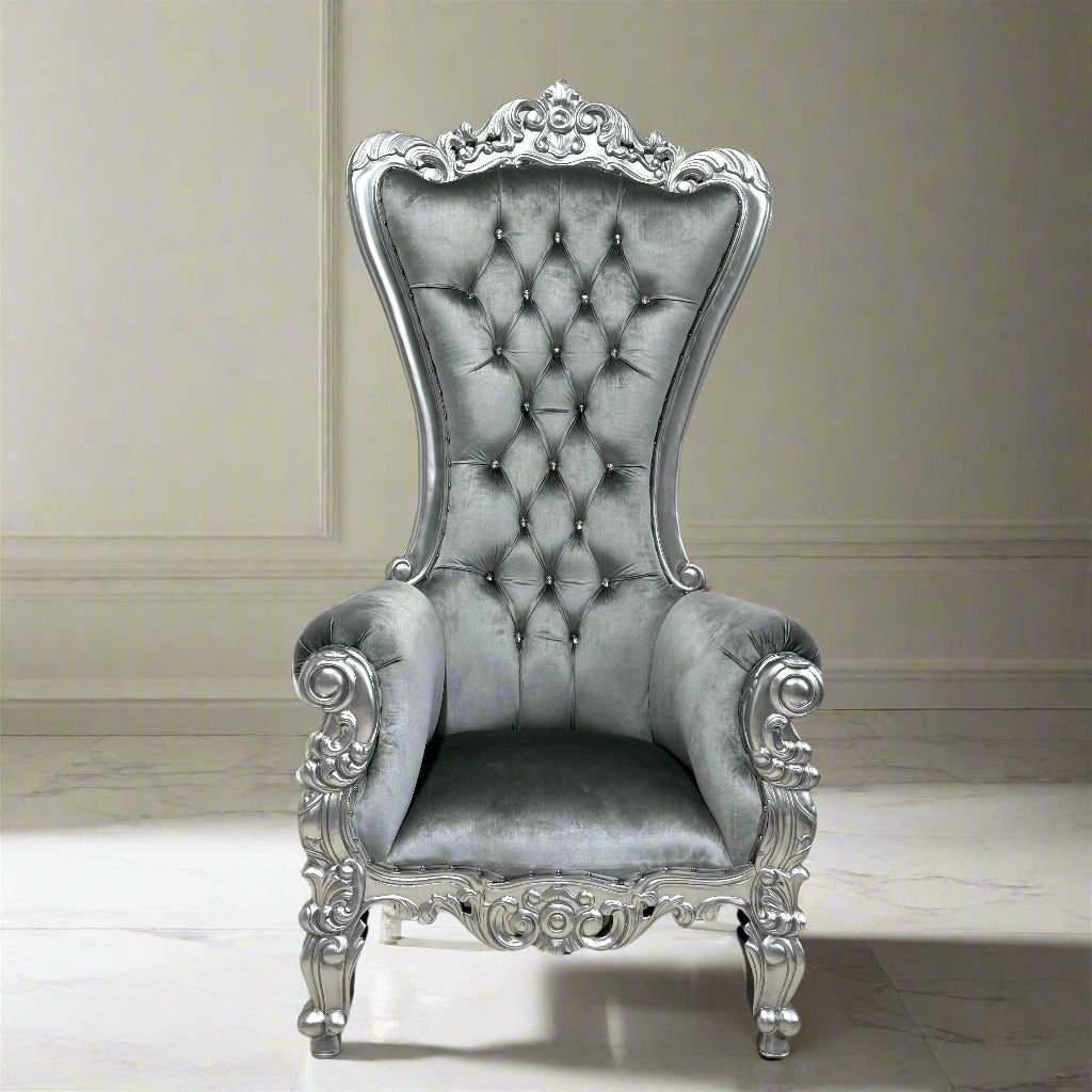 Chloe Throne Chair - Velvet
