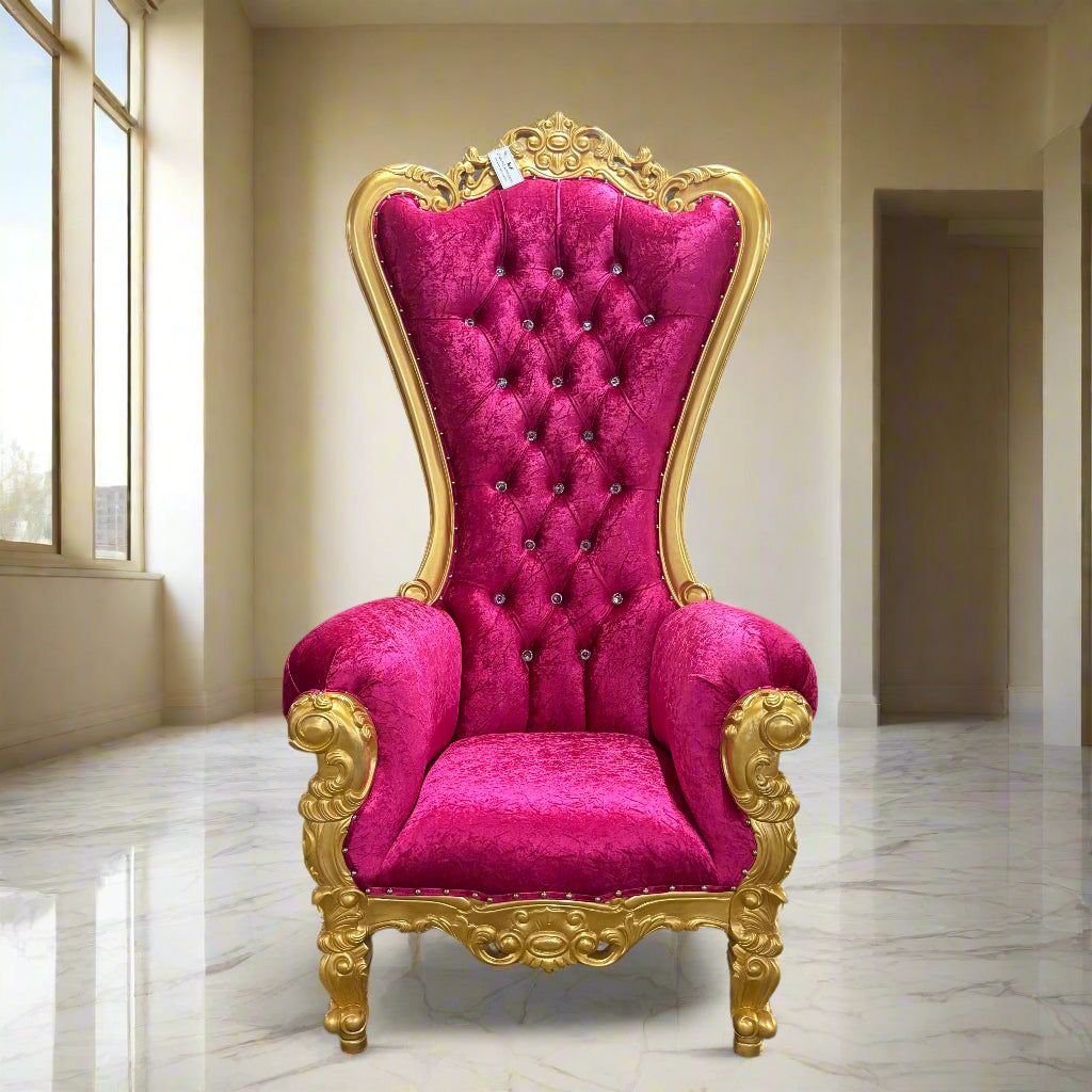 Chloe Throne Chair - Velvet